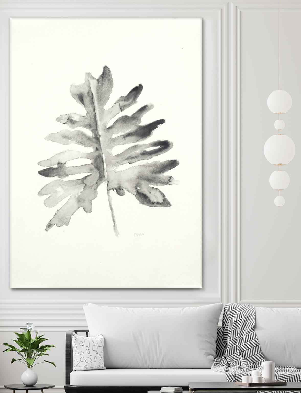 Black & White Palm II by Patti Mann on GIANT ART - grey botany