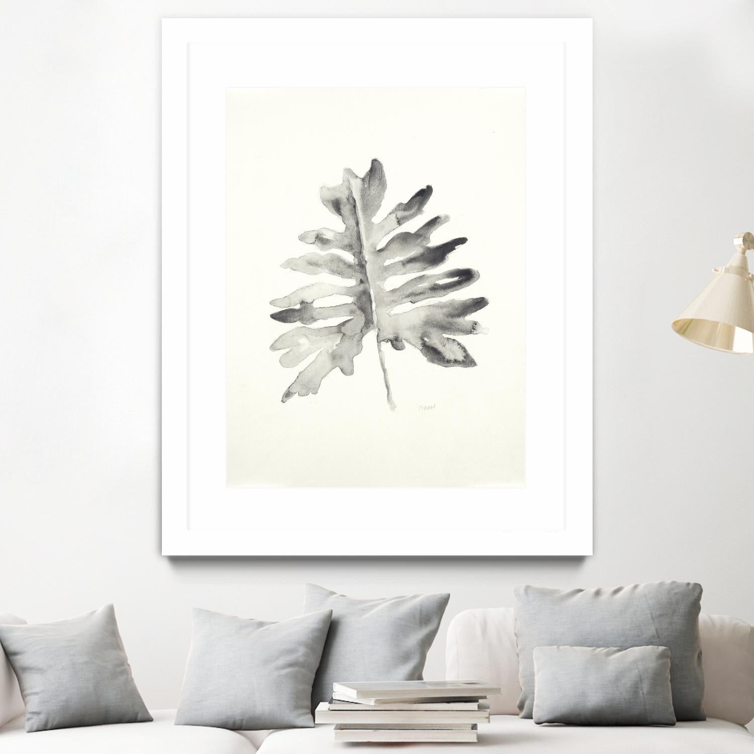 Black & White Palm II by Patti Mann on GIANT ART - grey botany