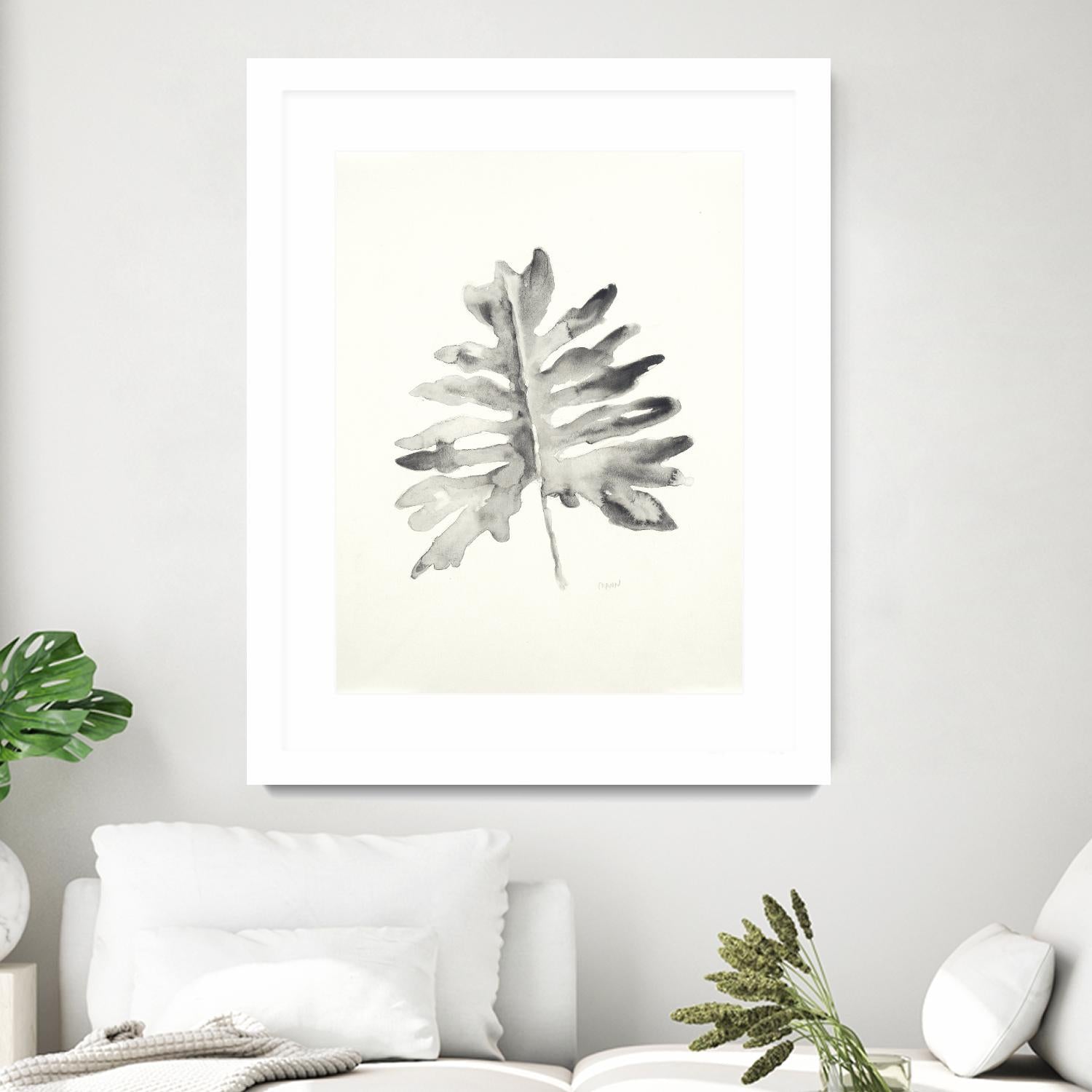 Black & White Palm II by Patti Mann on GIANT ART - grey botany