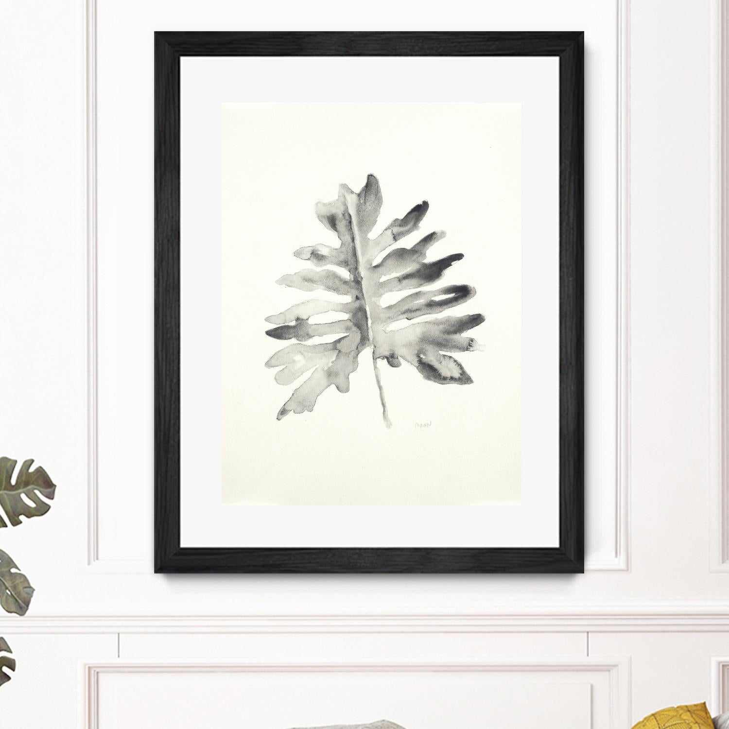 Black & White Palm II by Patti Mann on GIANT ART - grey botany