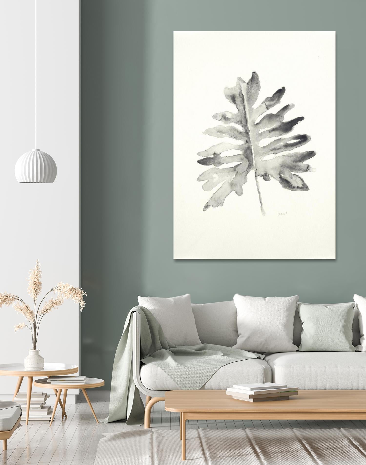Black & White Palm II by Patti Mann on GIANT ART - grey botany