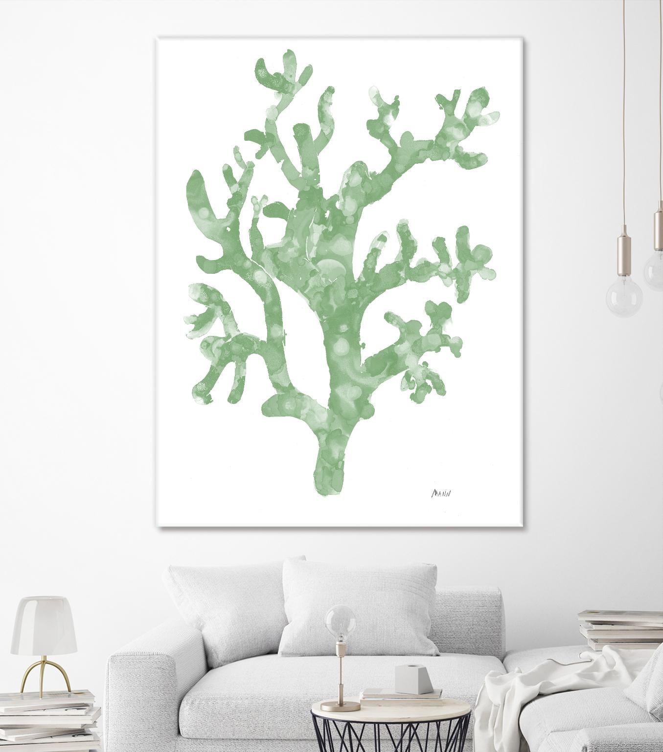 Sea Coral I V1 by Patti Mann on GIANT ART - blacks organic shapes