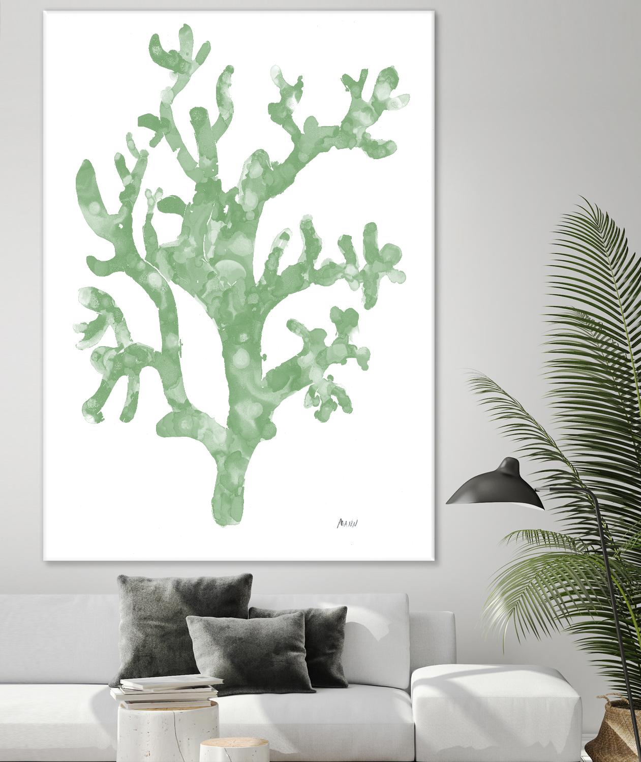 Sea Coral I V1 by Patti Mann on GIANT ART - blacks organic shapes