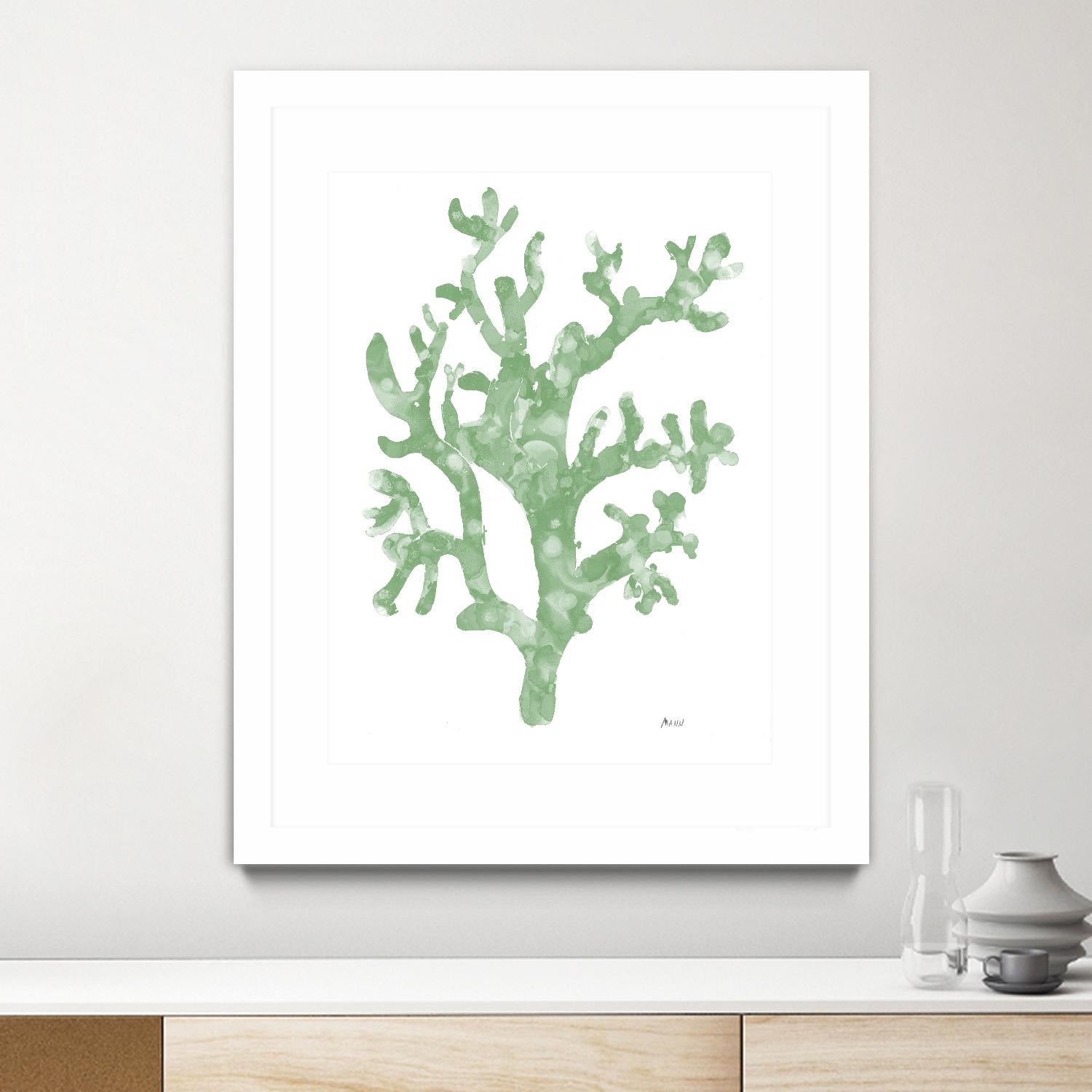 Sea Coral I V1 by Patti Mann on GIANT ART - blacks organic shapes