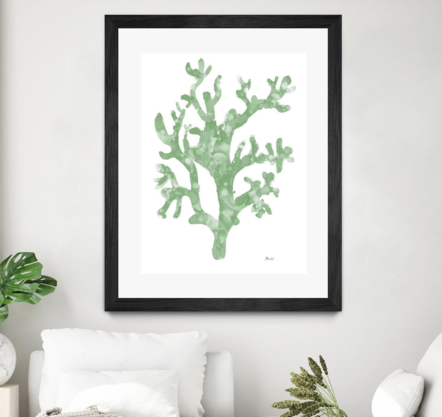 Sea Coral I V1 by Patti Mann on GIANT ART - blacks organic shapes