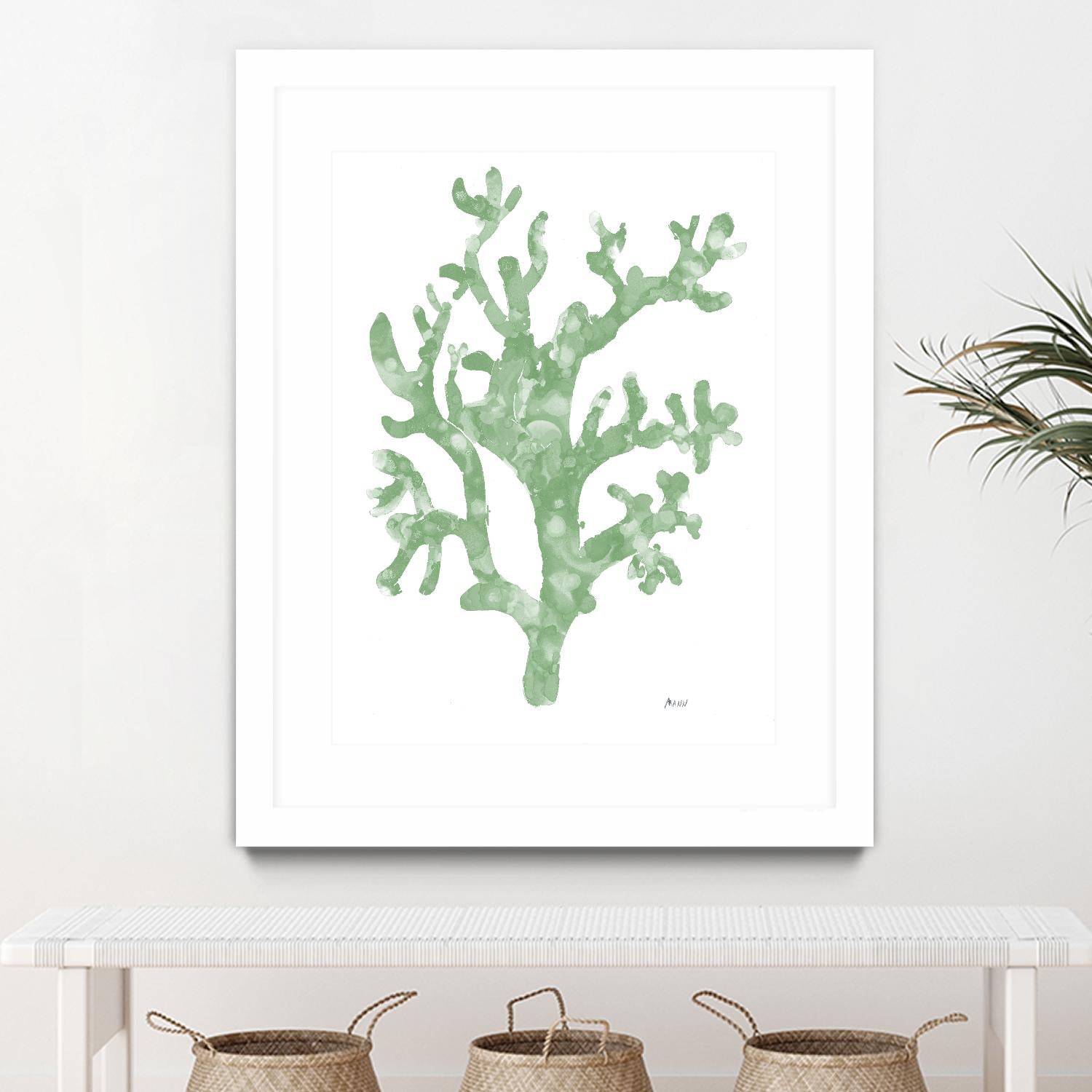 Sea Coral I V1 by Patti Mann on GIANT ART - blacks organic shapes