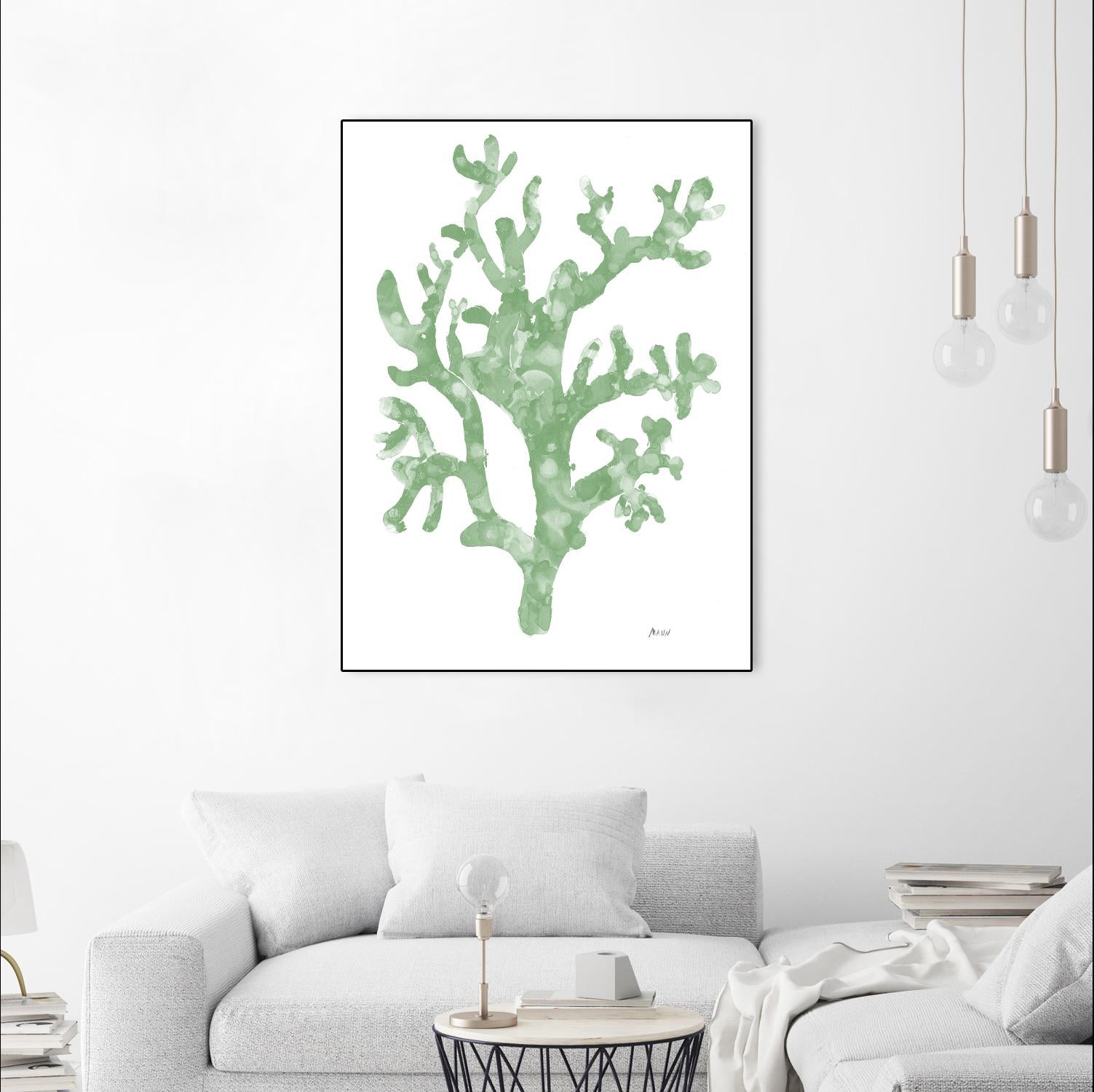 Sea Coral I V1 by Patti Mann on GIANT ART - blacks organic shapes