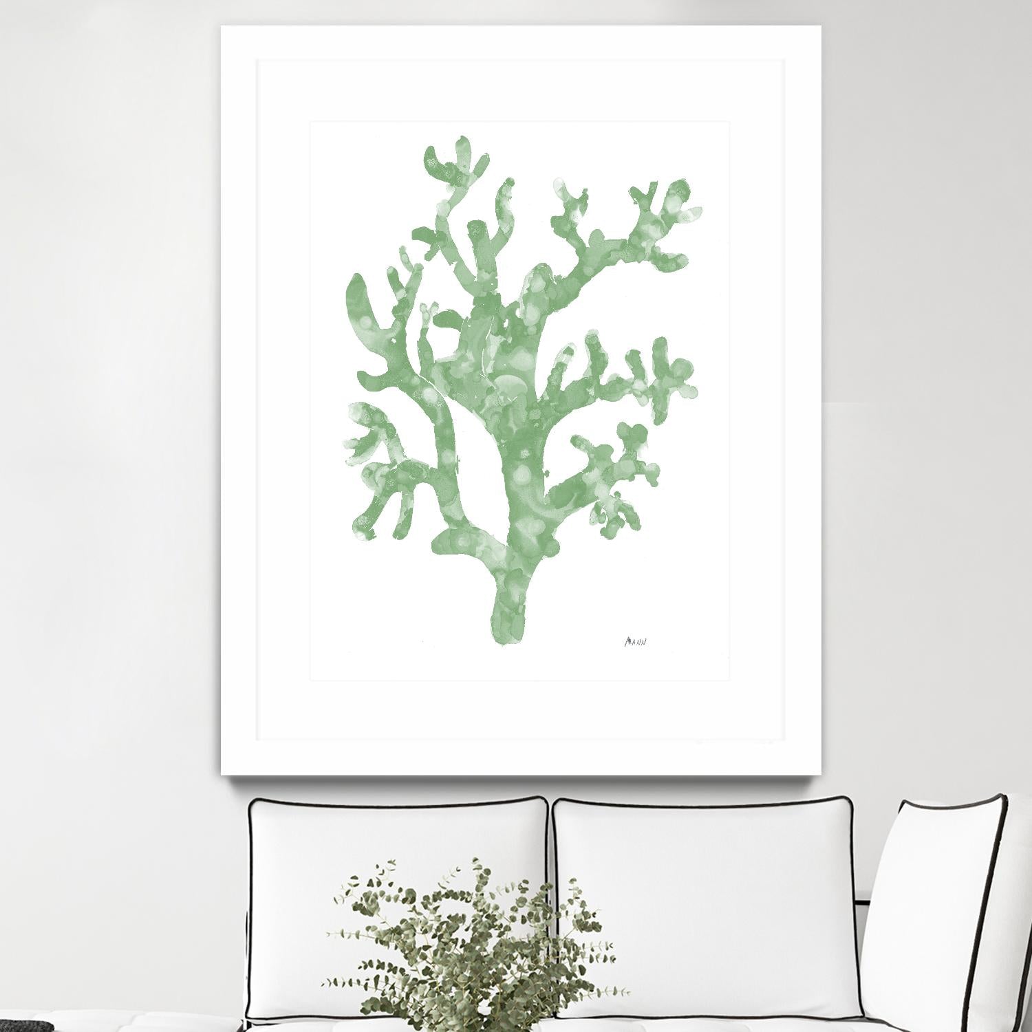 Sea Coral I V1 by Patti Mann on GIANT ART - blacks organic shapes