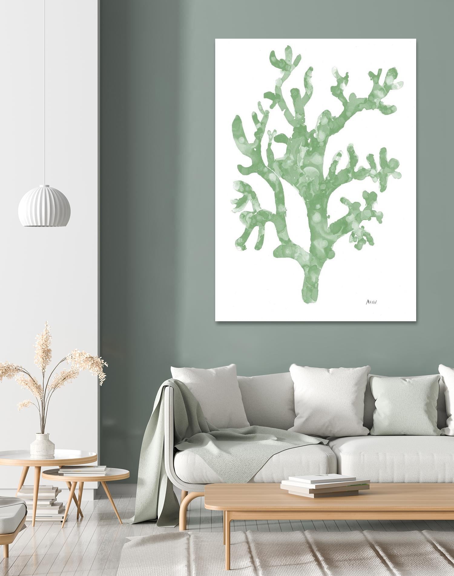 Sea Coral I V1 by Patti Mann on GIANT ART - blacks organic shapes