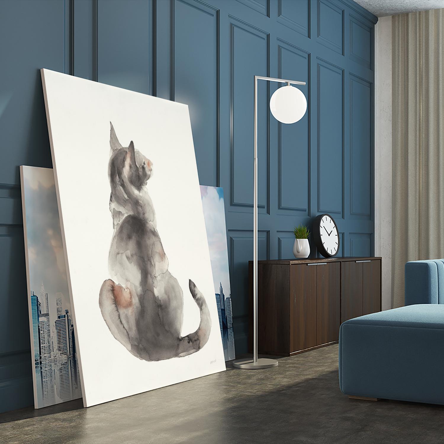 Poise I by Patti Mann on GIANT ART - grays cats