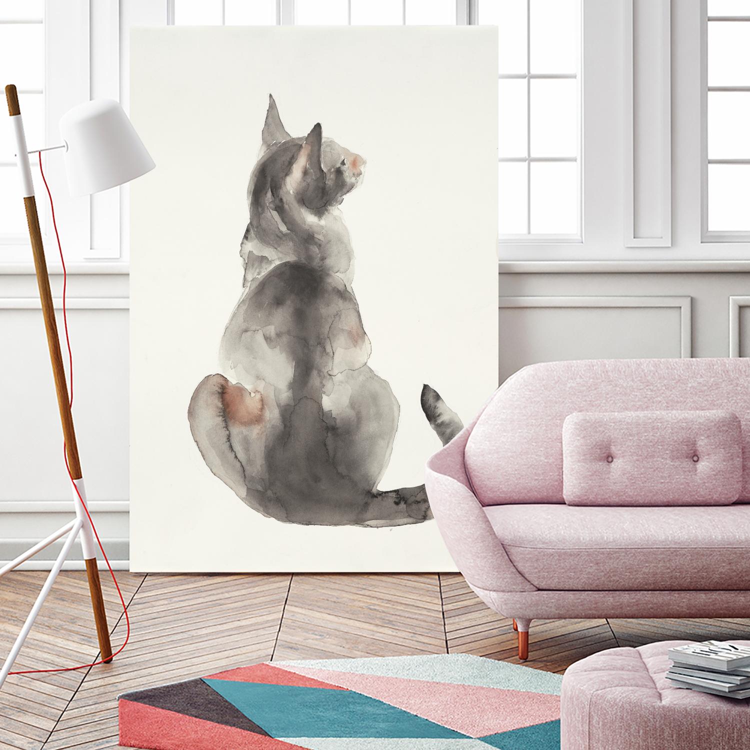 Poise I by Patti Mann on GIANT ART - grays cats
