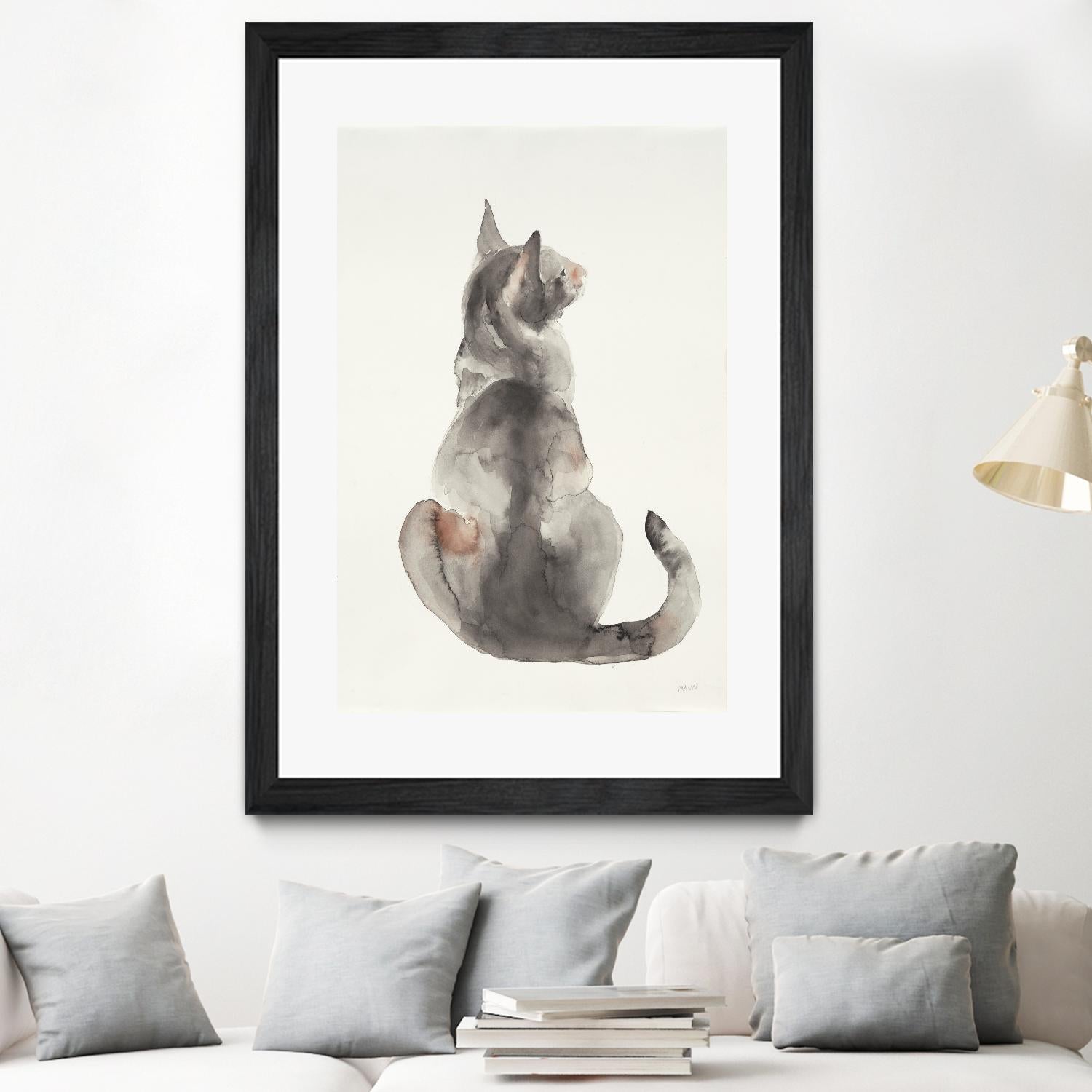 Poise I by Patti Mann on GIANT ART - grays cats