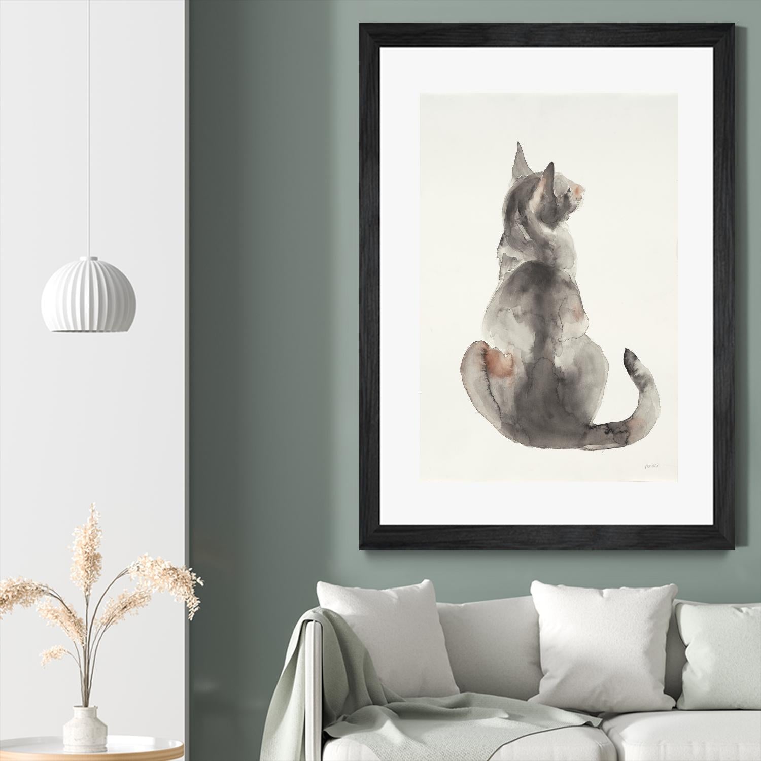 Poise I by Patti Mann on GIANT ART - grays cats