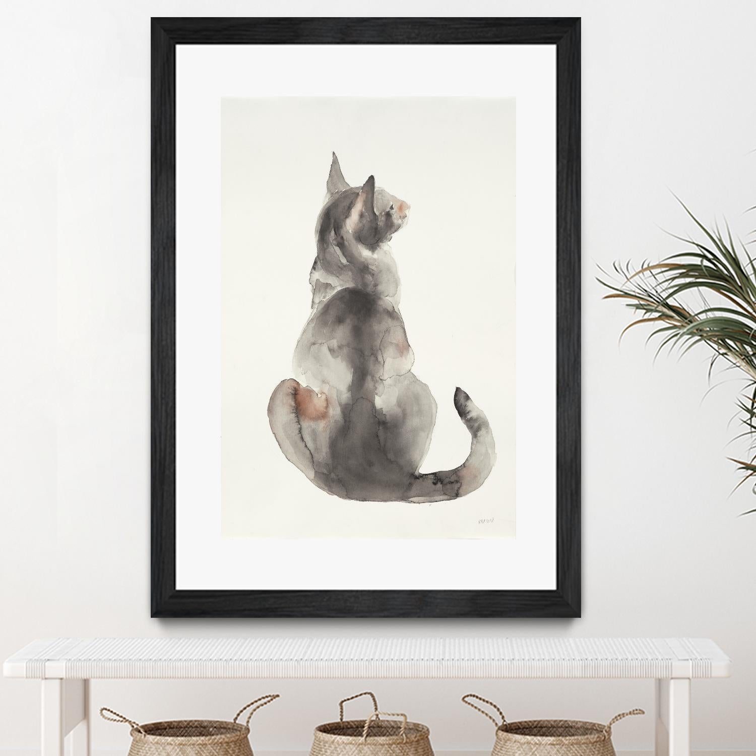 Poise I by Patti Mann on GIANT ART - grays cats