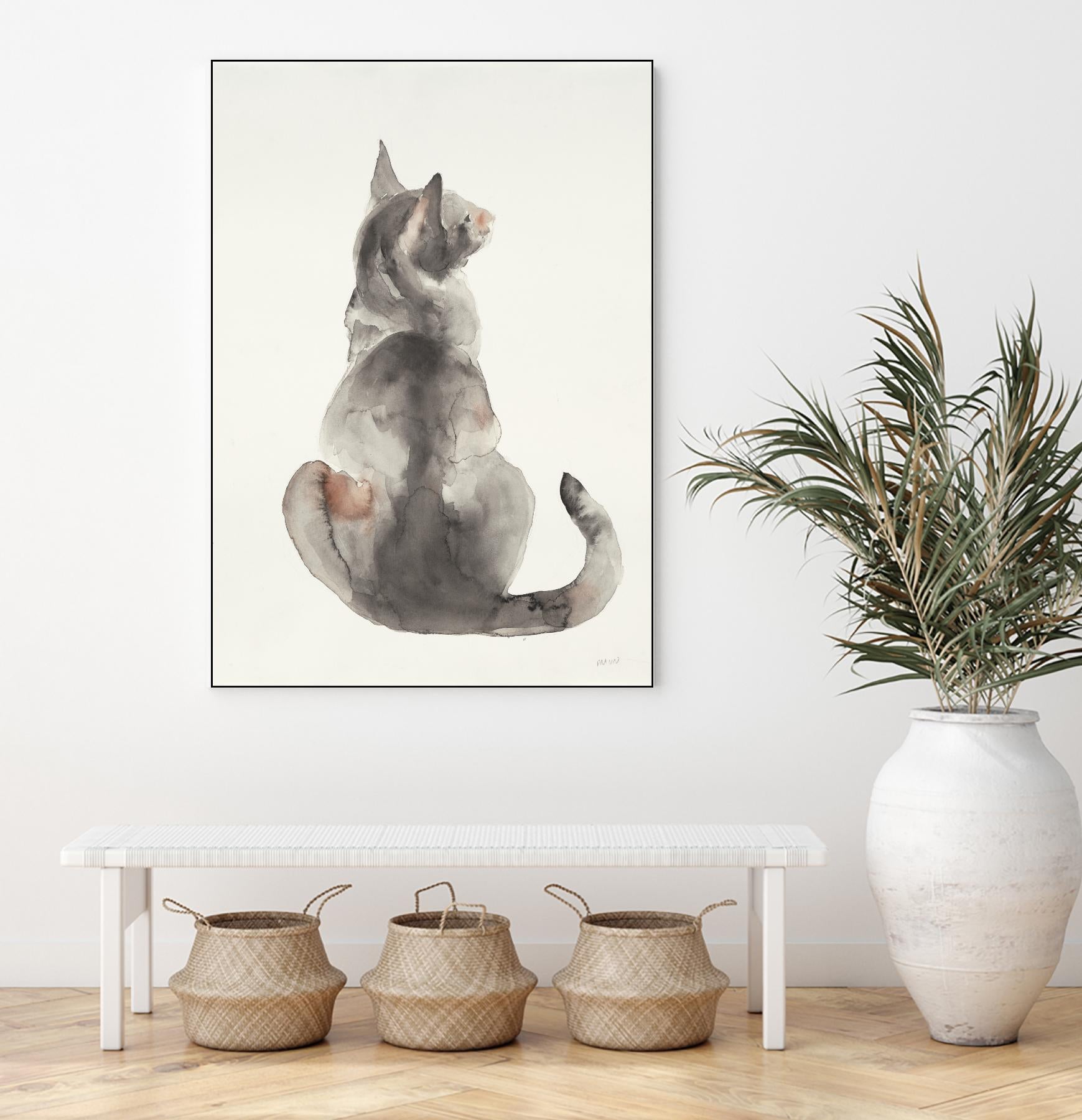 Poise I by Patti Mann on GIANT ART - grays cats