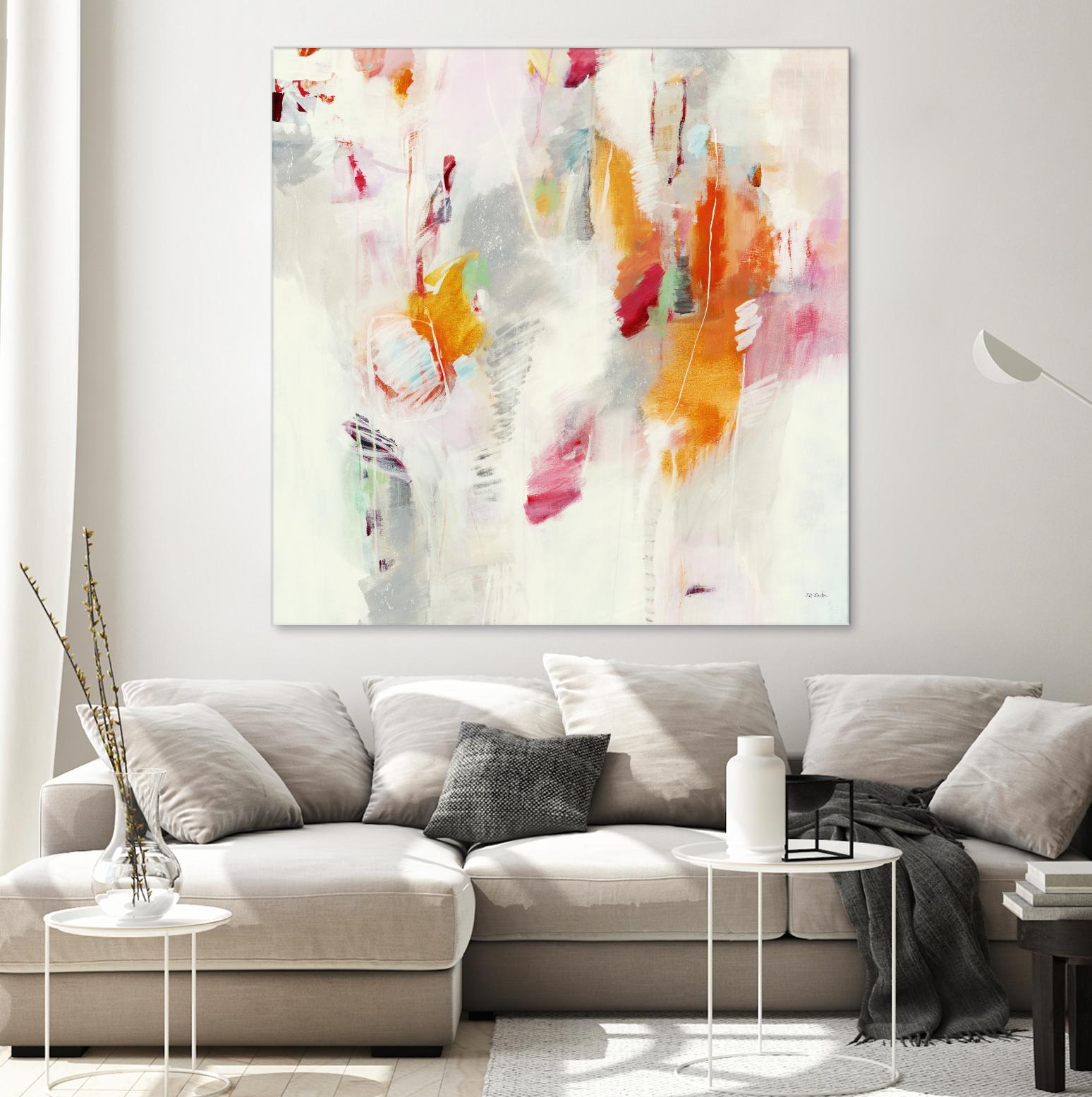 Pass on the Left by Jill Martin on GIANT ART - pale tints abstract