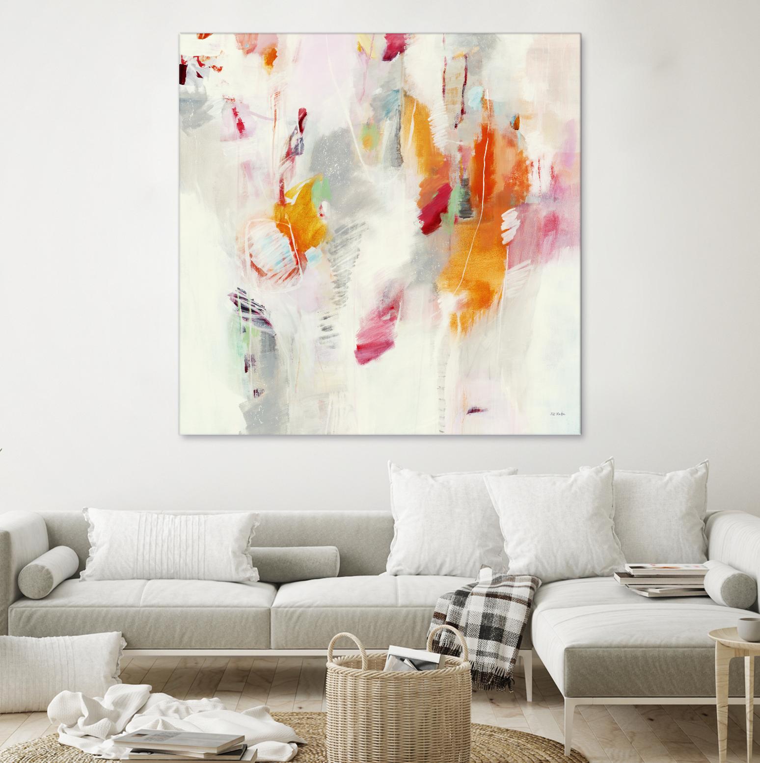 Pass on the Left by Jill Martin on GIANT ART - pale tints abstract
