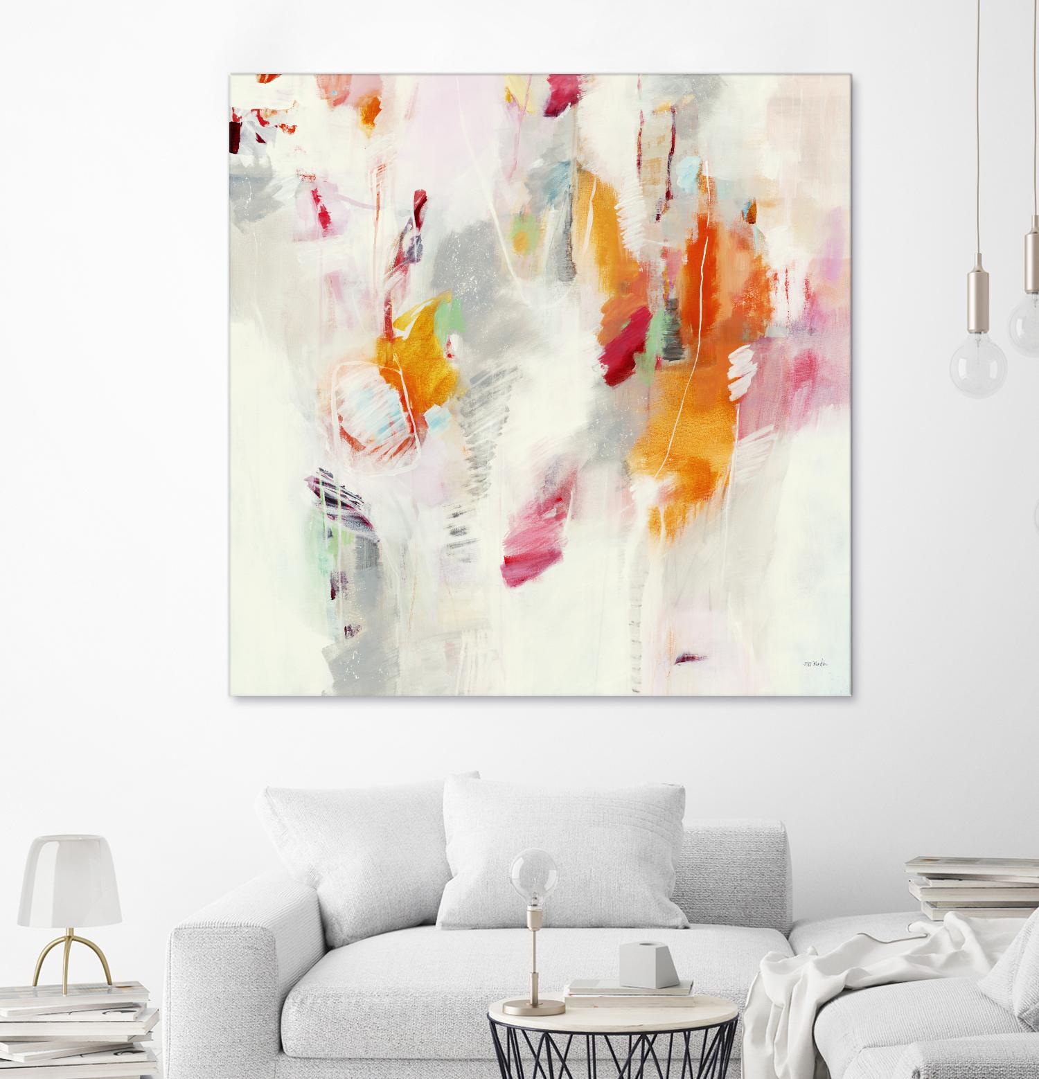 Pass on the Left by Jill Martin on GIANT ART - pale tints abstract