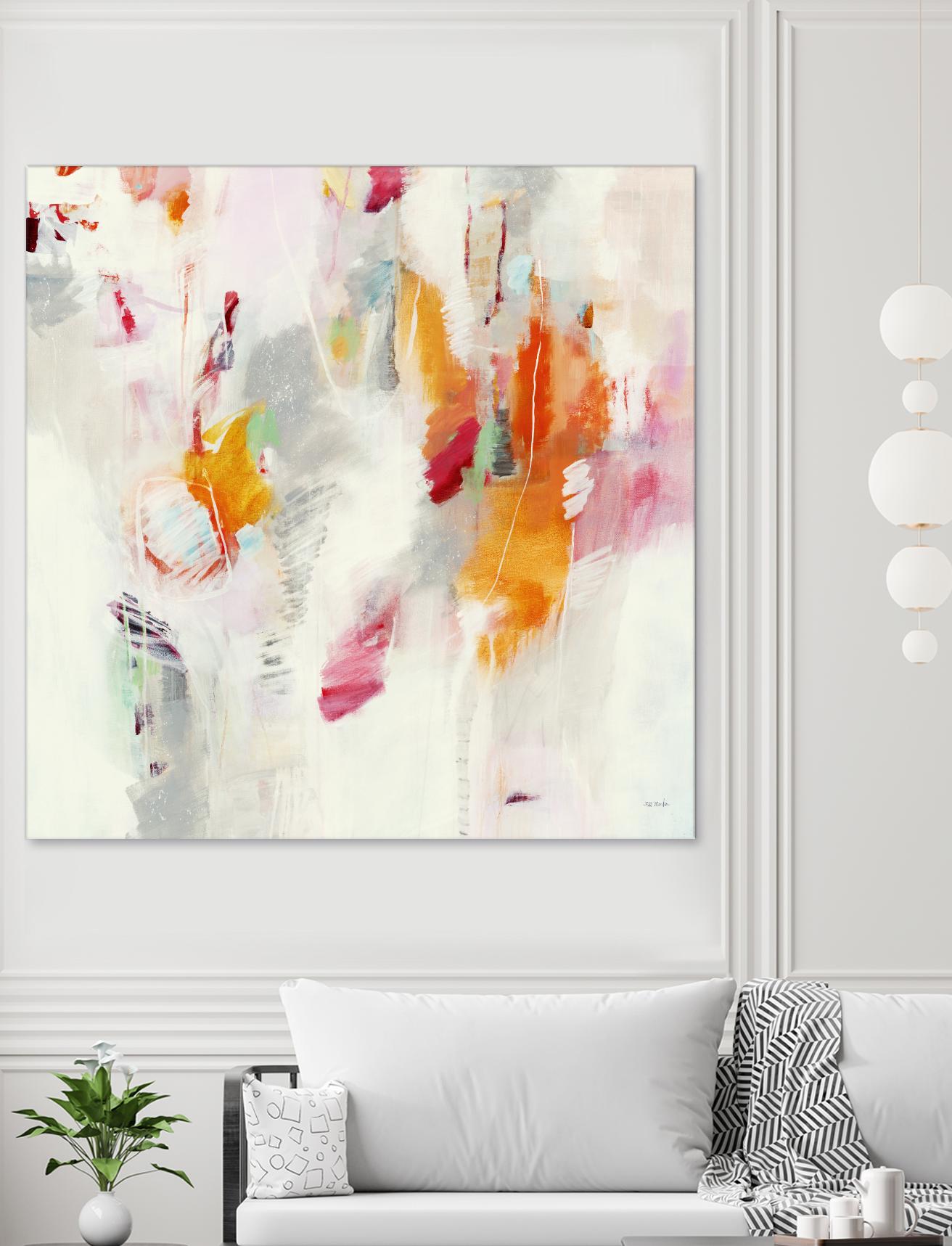 Pass on the Left by Jill Martin on GIANT ART - pale tints abstract