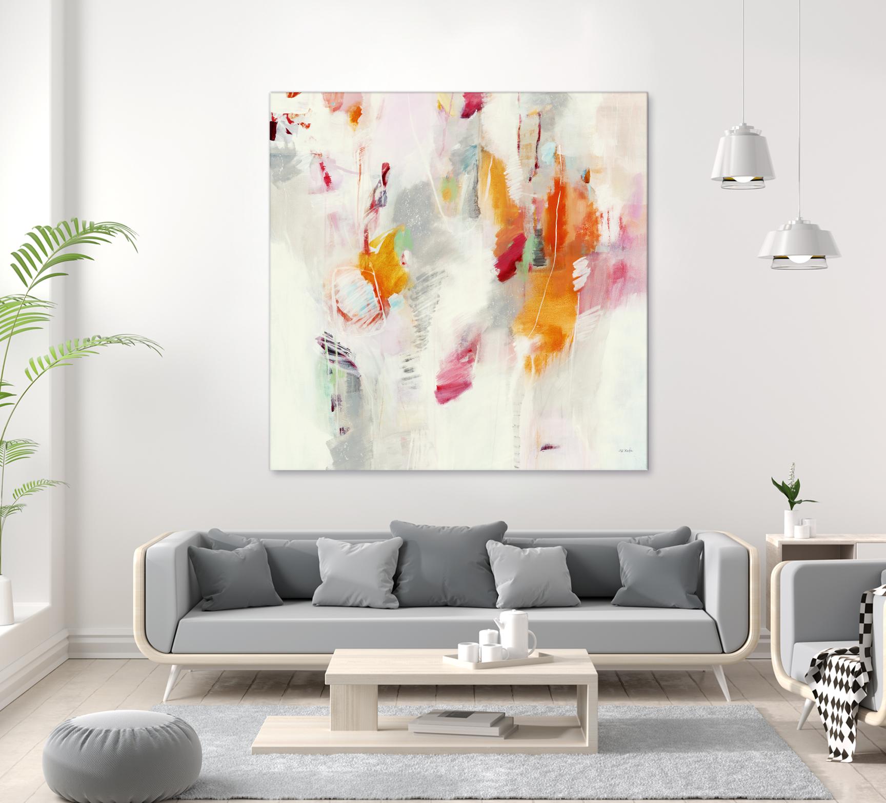 Pass on the Left by Jill Martin on GIANT ART - pale tints abstract