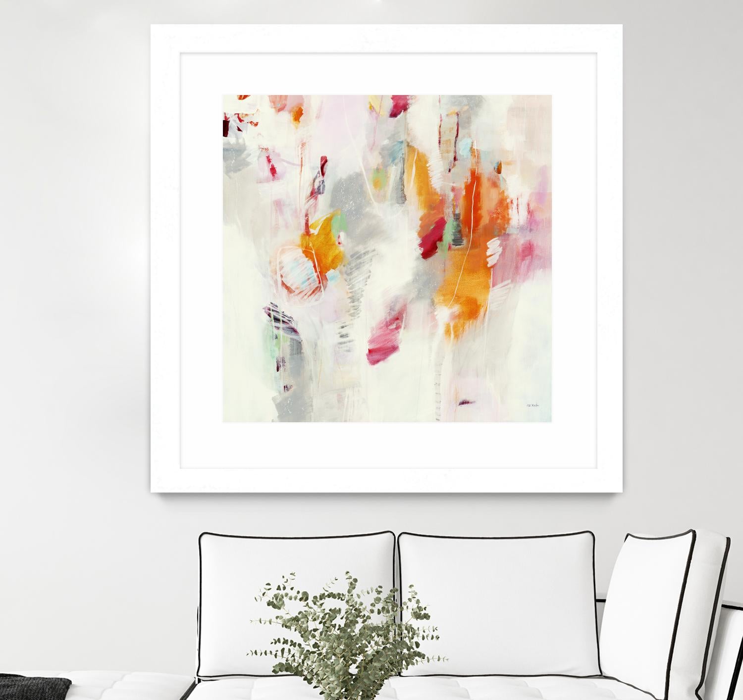 Pass on the Left by Jill Martin on GIANT ART - pale tints abstract