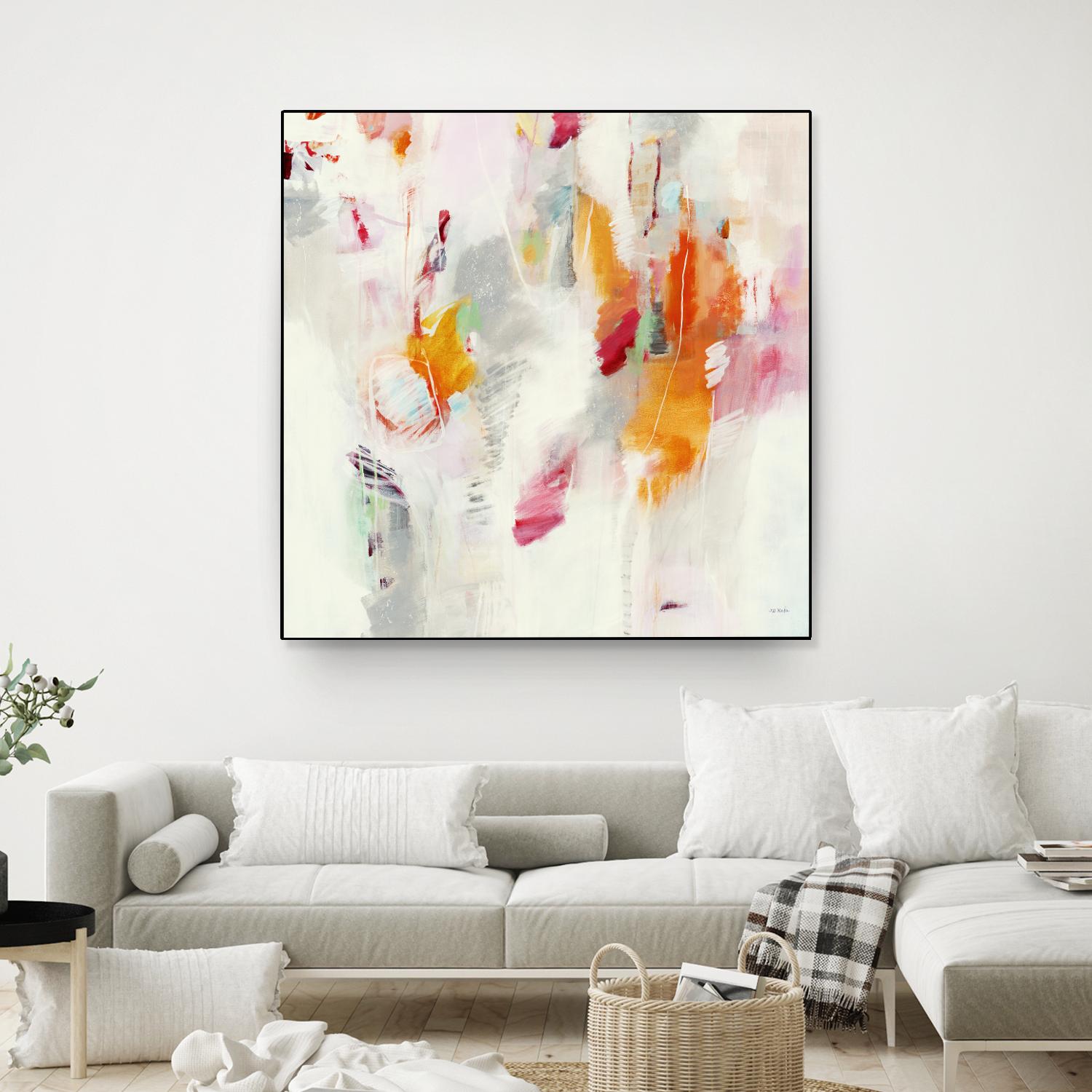 Pass on the Left by Jill Martin on GIANT ART - pale tints abstract