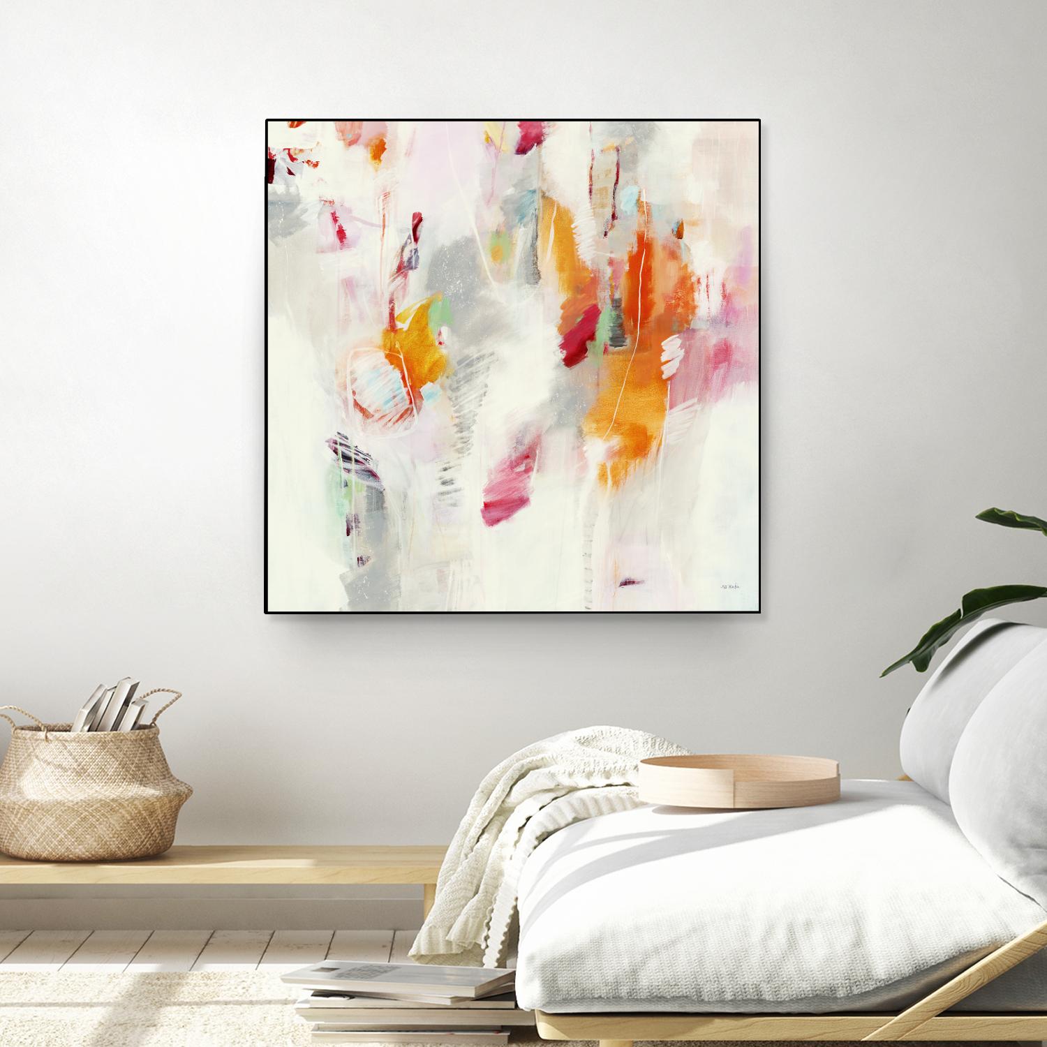 Pass on the Left by Jill Martin on GIANT ART - pale tints abstract