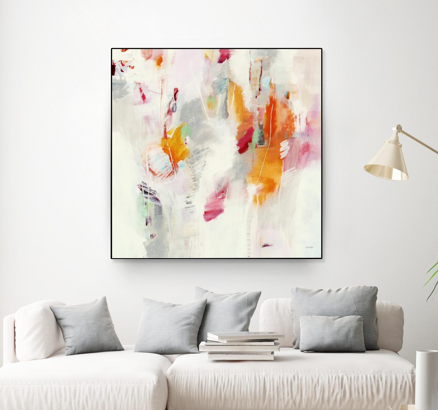 Pass on the Left by Jill Martin on GIANT ART - pale tints abstract