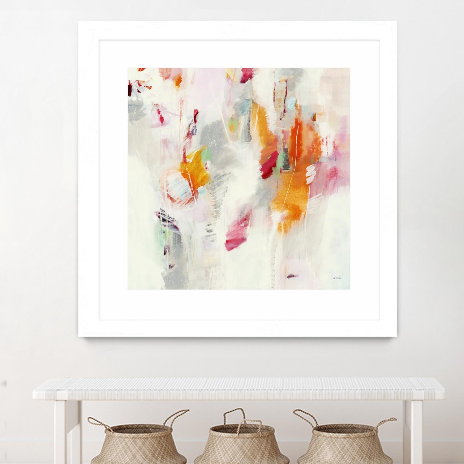 Pass on the Left by Jill Martin on GIANT ART - pale tints abstract