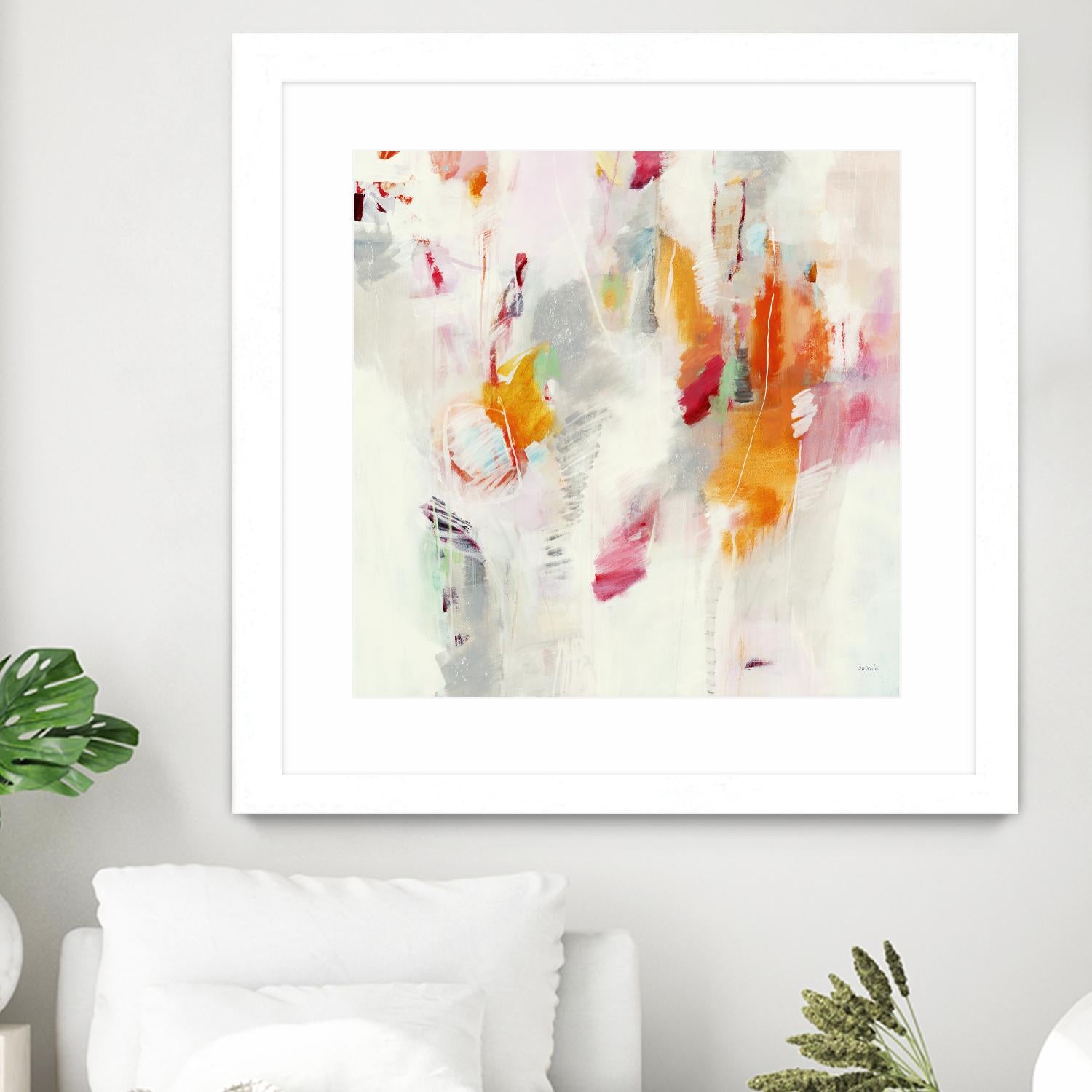 Pass on the Left by Jill Martin on GIANT ART - pale tints abstract