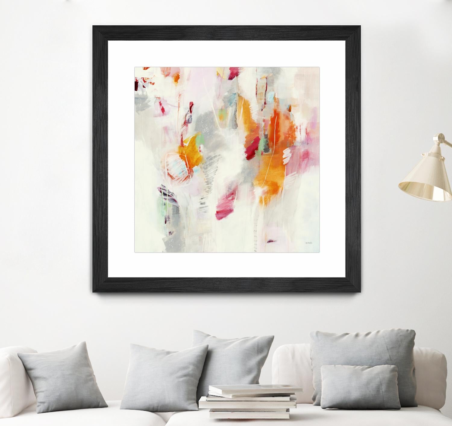 Pass on the Left by Jill Martin on GIANT ART - pale tints abstract