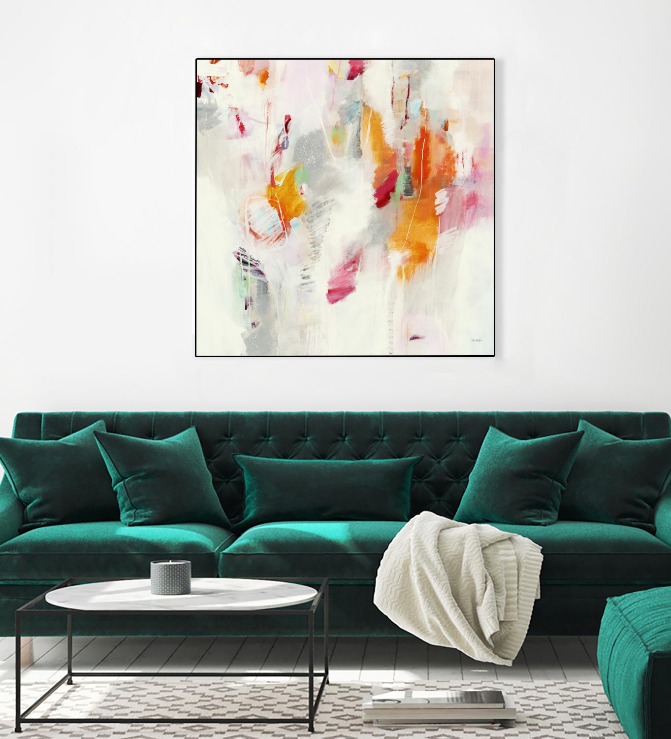 Pass on the Left by Jill Martin on GIANT ART - pale tints abstract