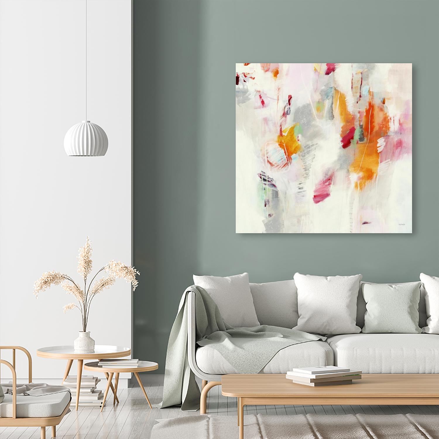 Pass on the Left by Jill Martin on GIANT ART - pale tints abstract