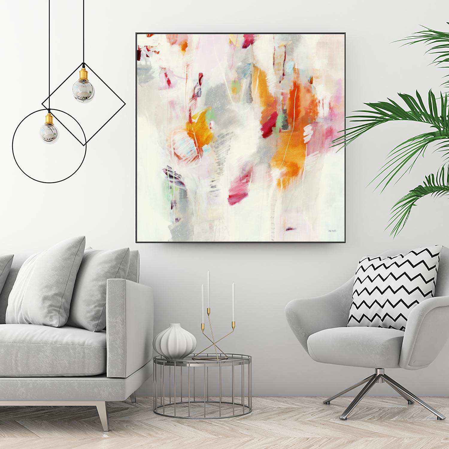 Pass on the Left by Jill Martin on GIANT ART - pale tints abstract