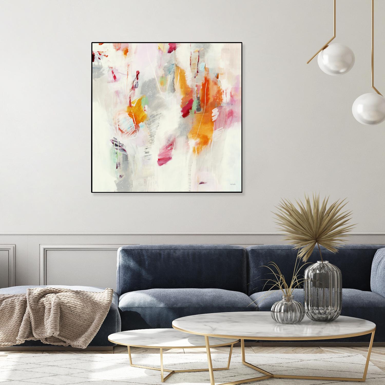Pass on the Left by Jill Martin on GIANT ART - pale tints abstract