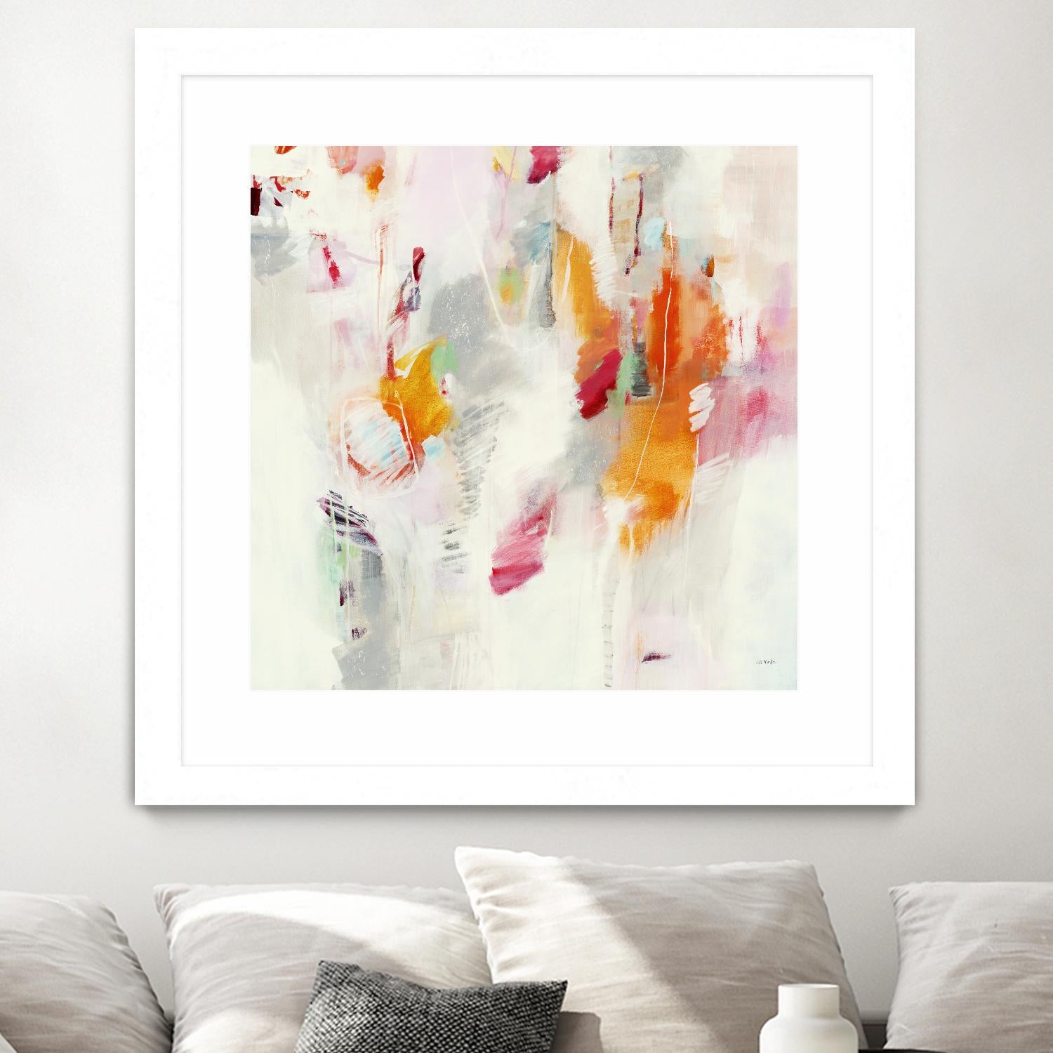 Pass on the Left by Jill Martin on GIANT ART - pale tints abstract