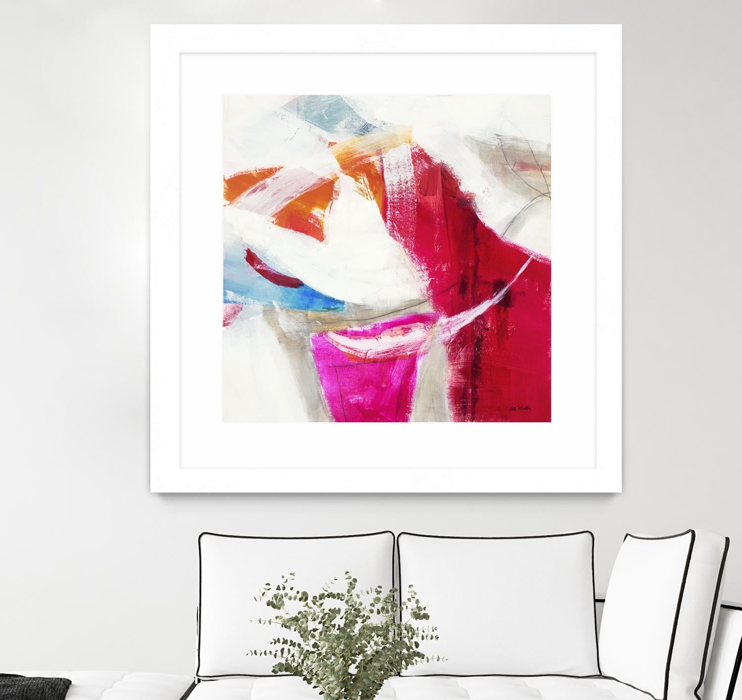 Slow Red Drift V3 by Jill Martin on GIANT ART - pinks abstract