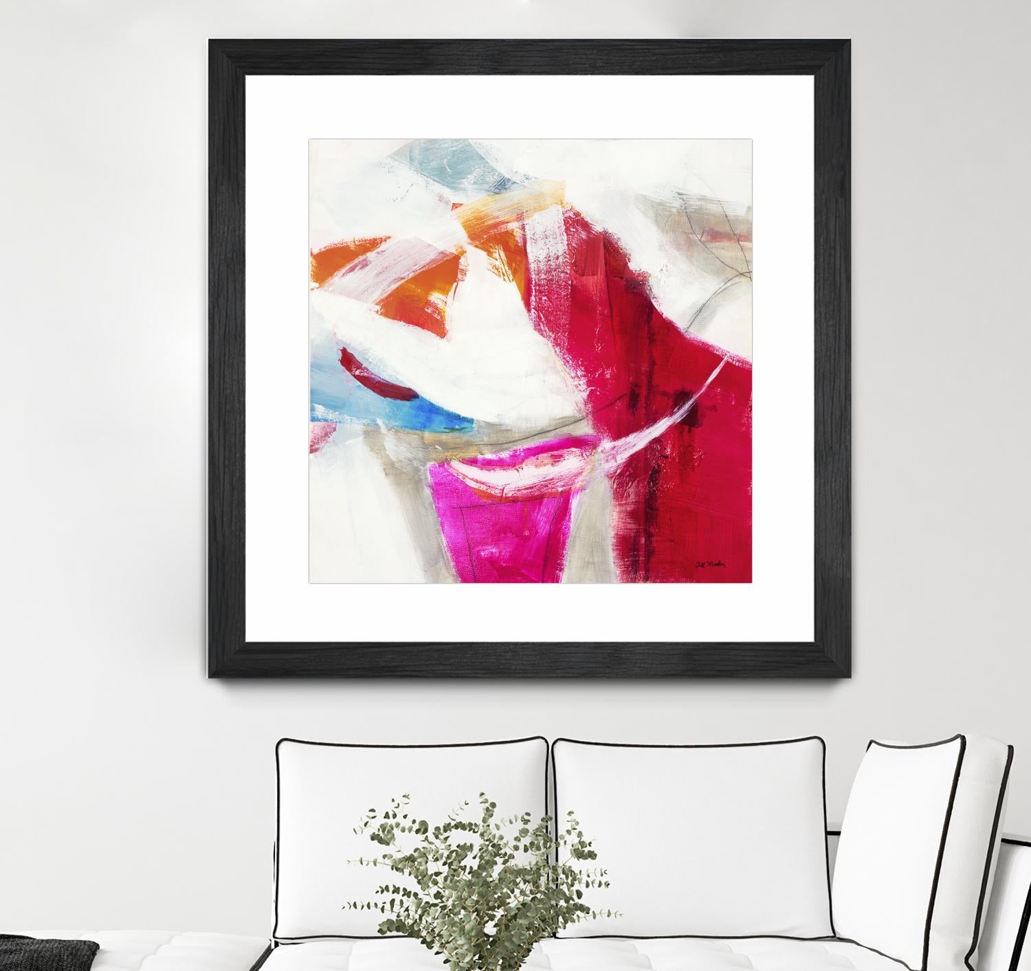 Slow Red Drift V3 by Jill Martin on GIANT ART - pinks abstract