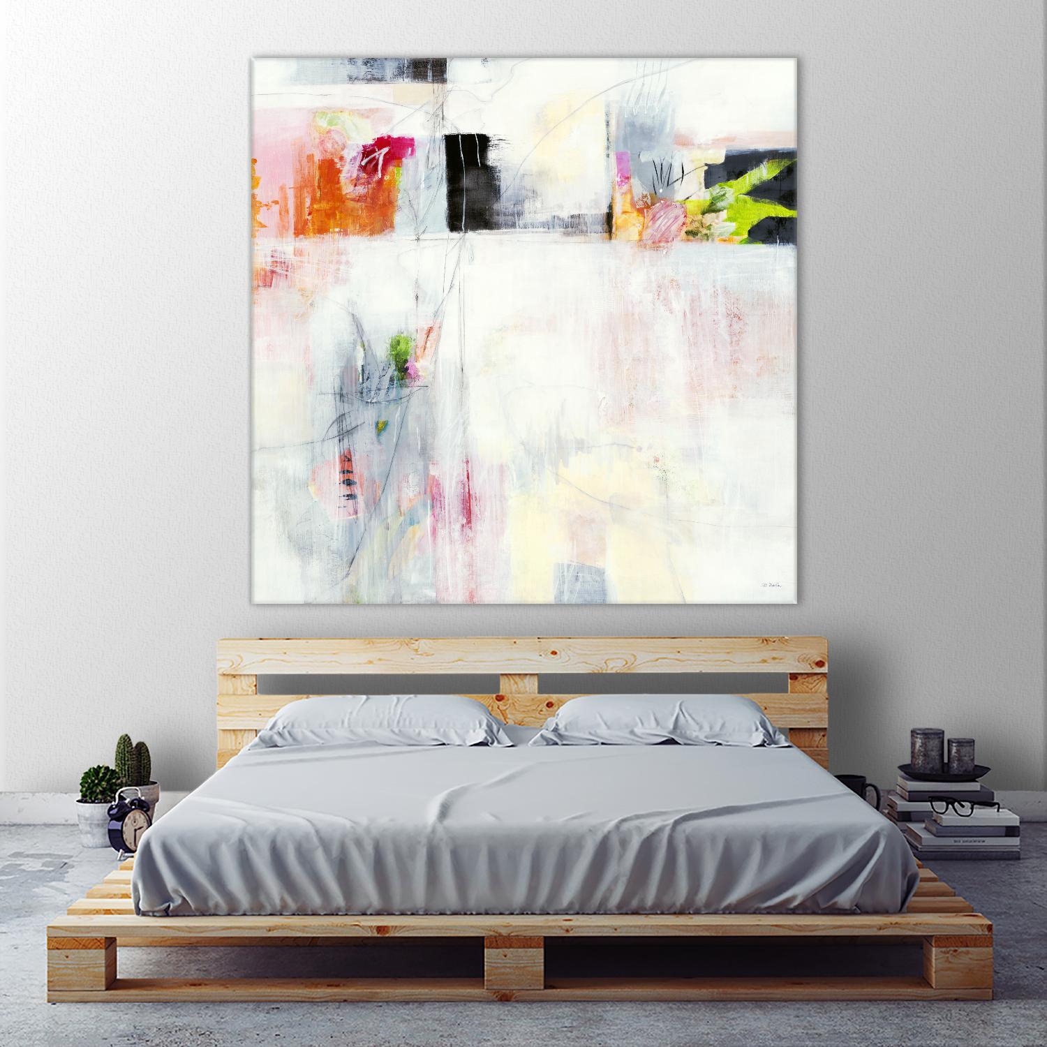 Looking by Jill Martin on GIANT ART - whites & creams abstract