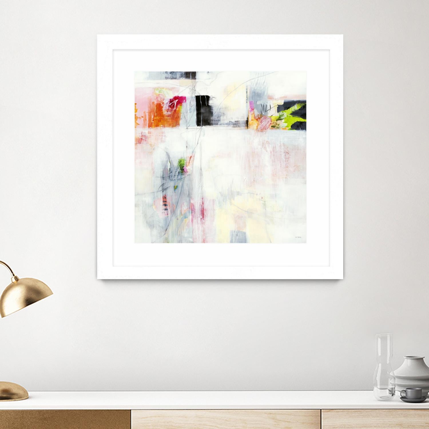 Looking by Jill Martin on GIANT ART - whites & creams abstract