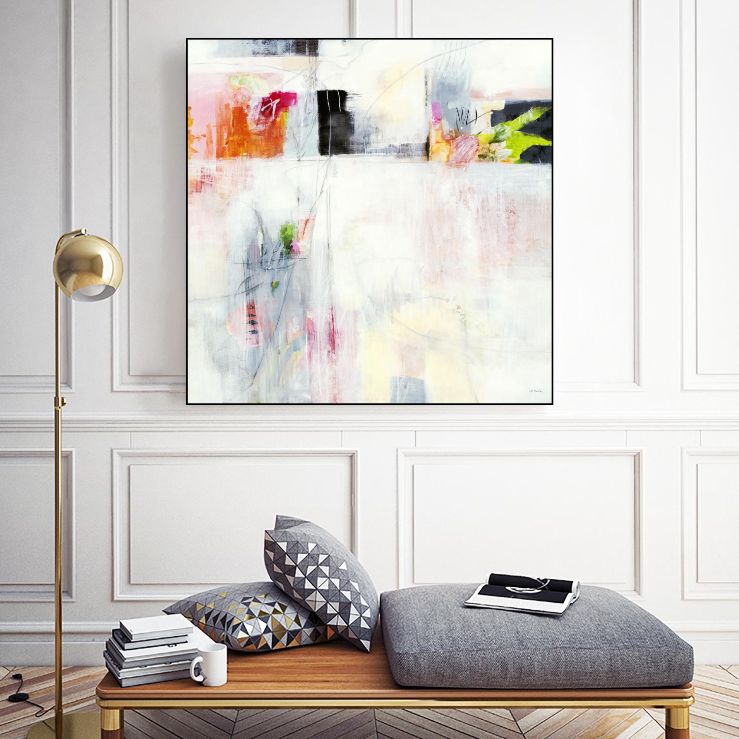 Looking by Jill Martin on GIANT ART - whites & creams abstract