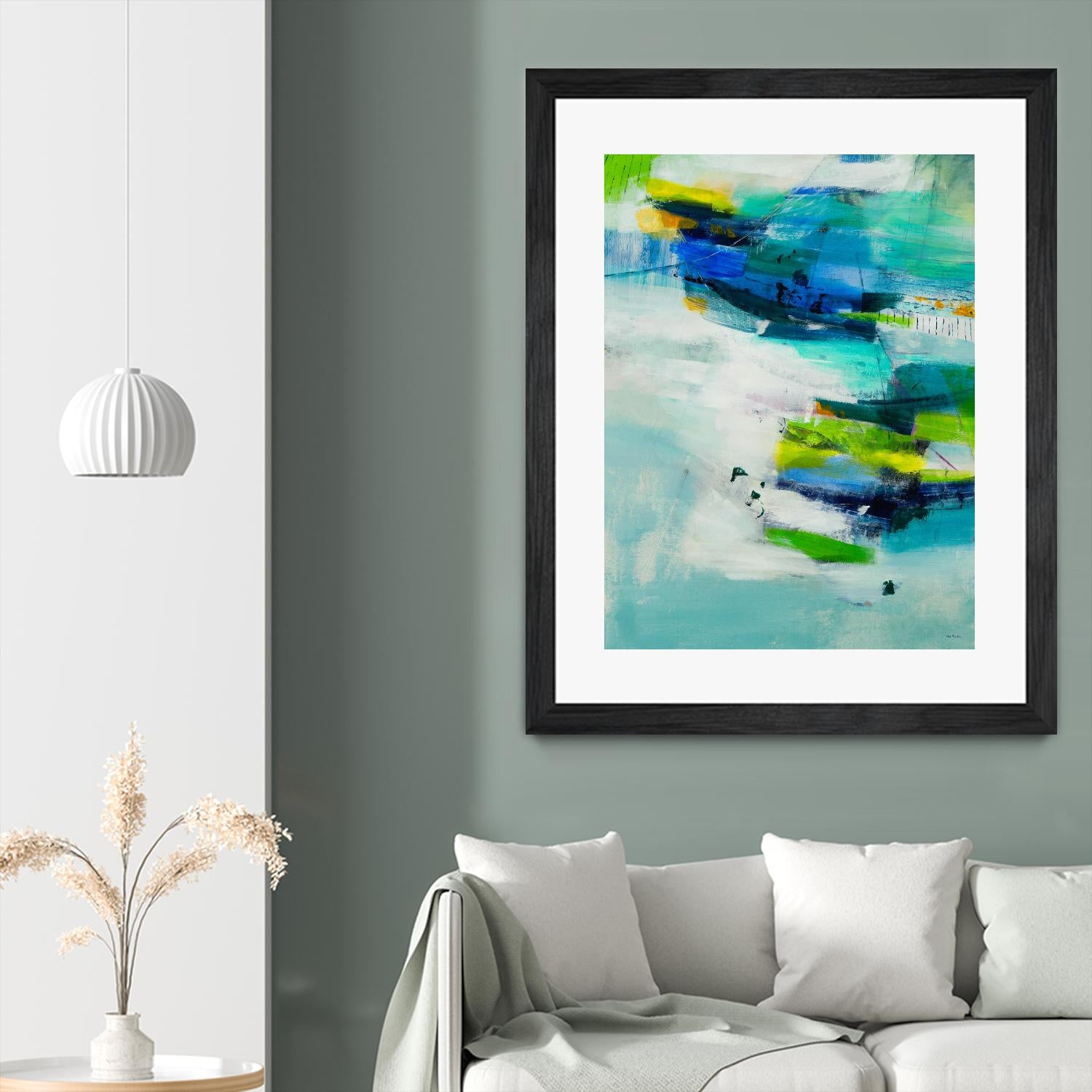 Moving Quickly by Jill Martin on GIANT ART - blues abstract blue