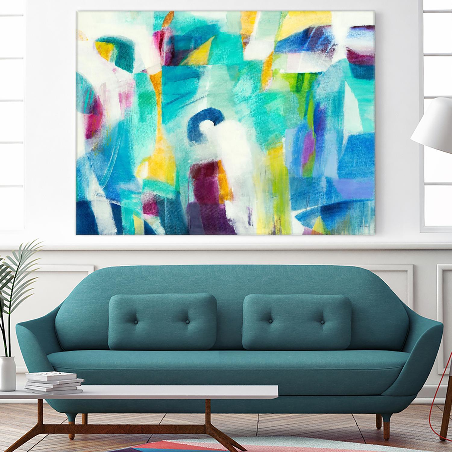 Checkmate by Jill Martin on GIANT ART - blues abstract blue