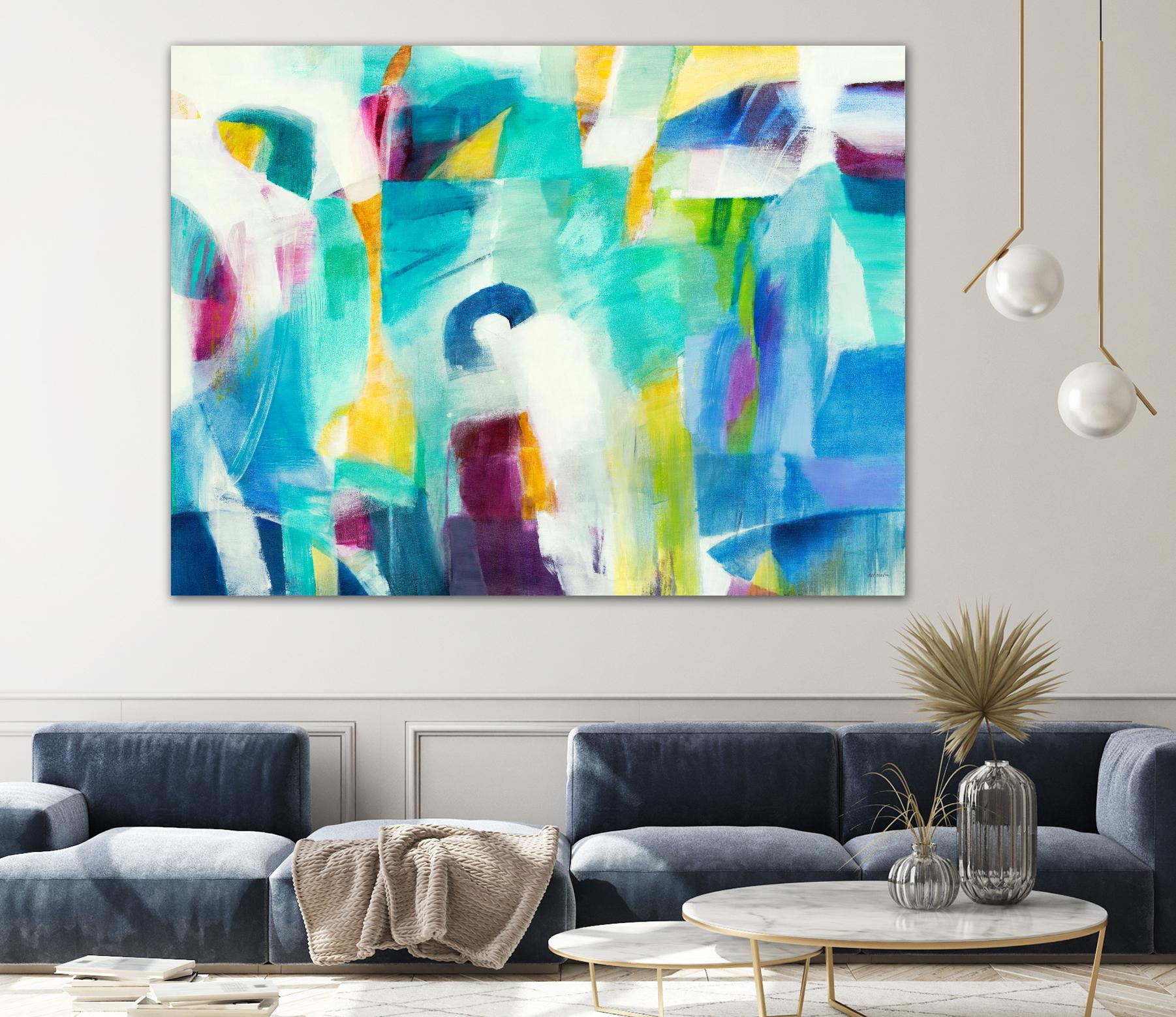 Checkmate by Jill Martin on GIANT ART - blues abstract blue