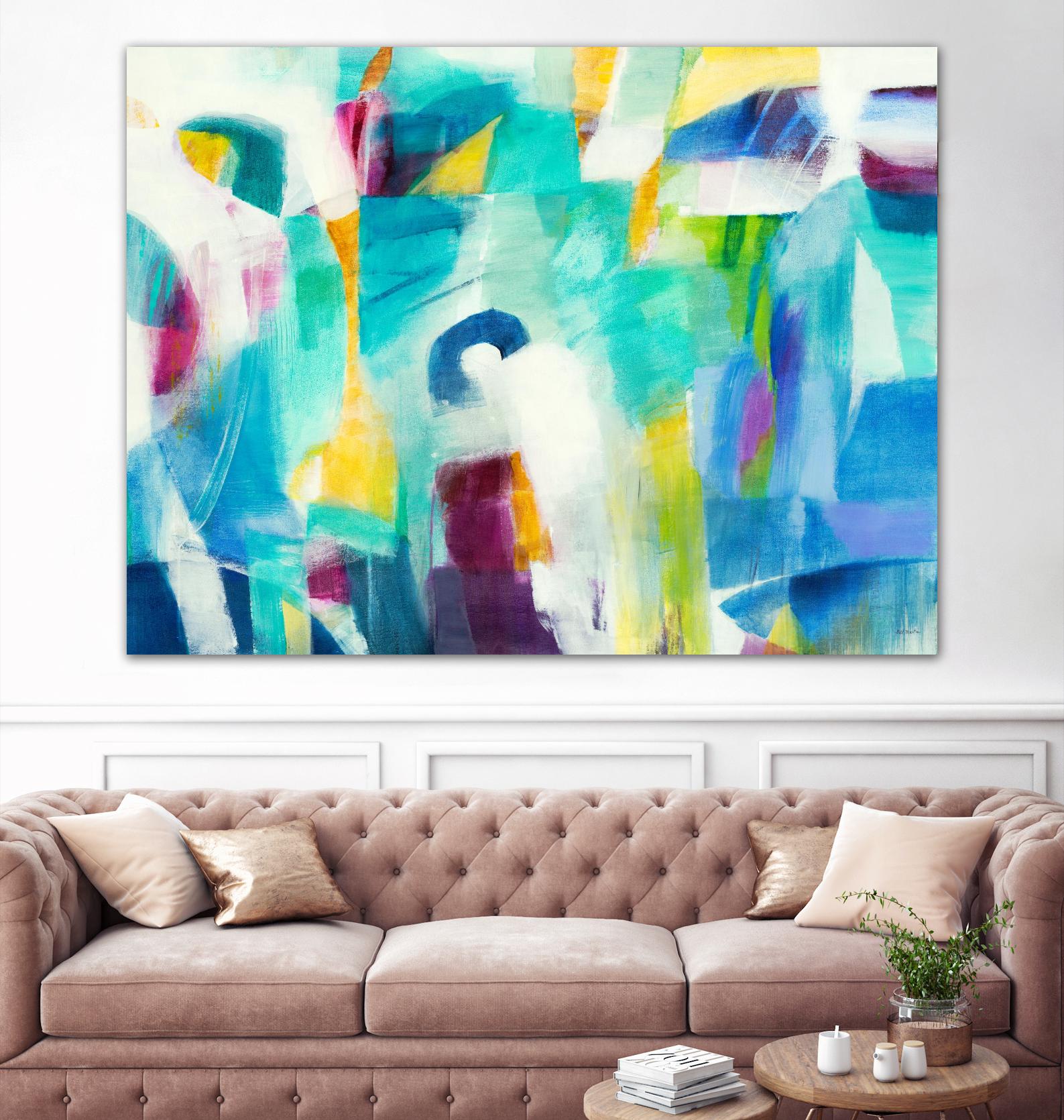 Checkmate by Jill Martin on GIANT ART - blues abstract blue