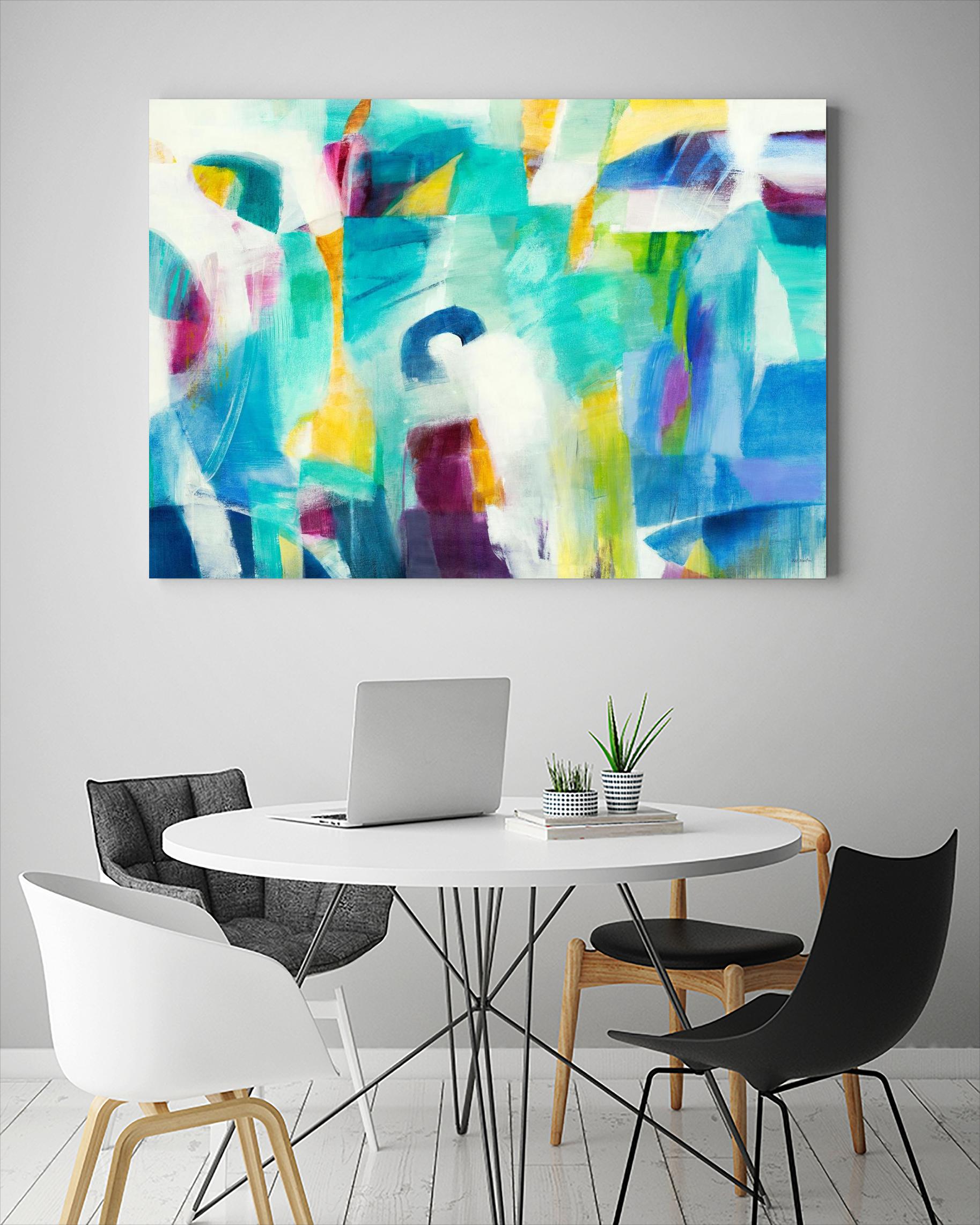 Checkmate by Jill Martin on GIANT ART - blues abstract blue