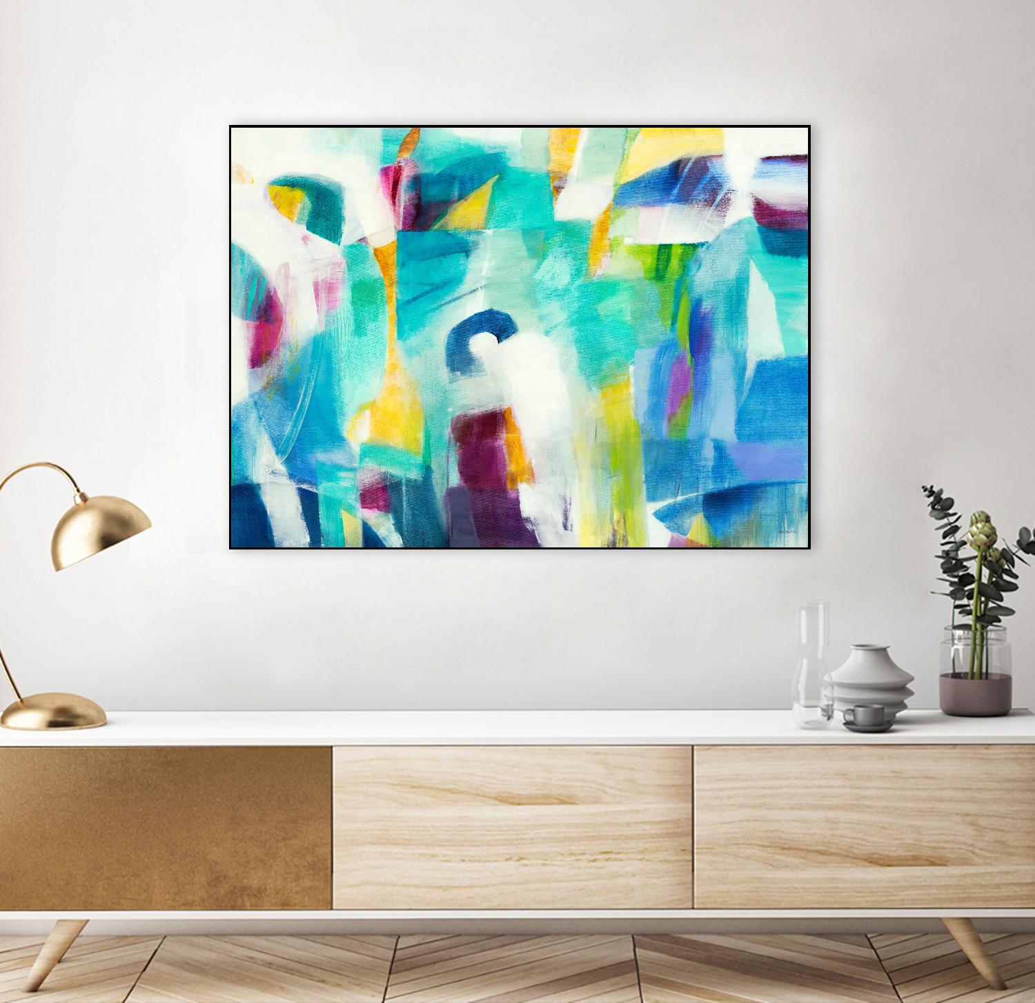 Checkmate by Jill Martin on GIANT ART - blues abstract blue