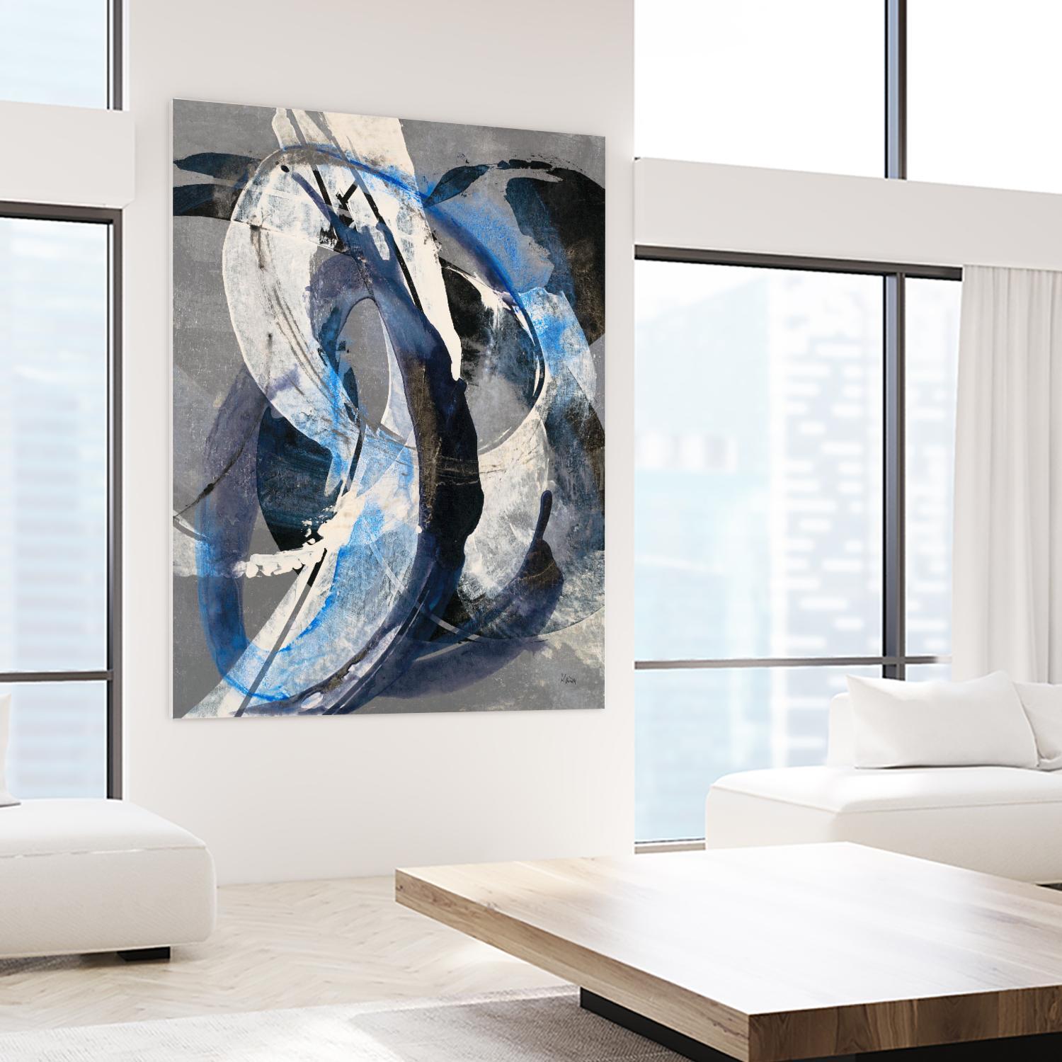 Affinity I by K. Nari on GIANT ART - blues abstract white