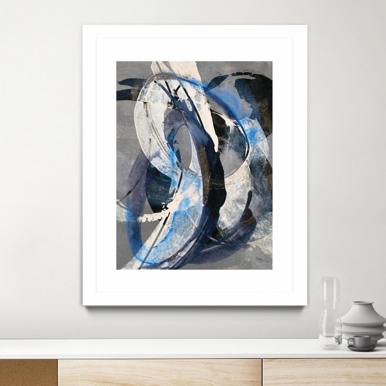 Affinity I by K. Nari on GIANT ART - blues abstract white