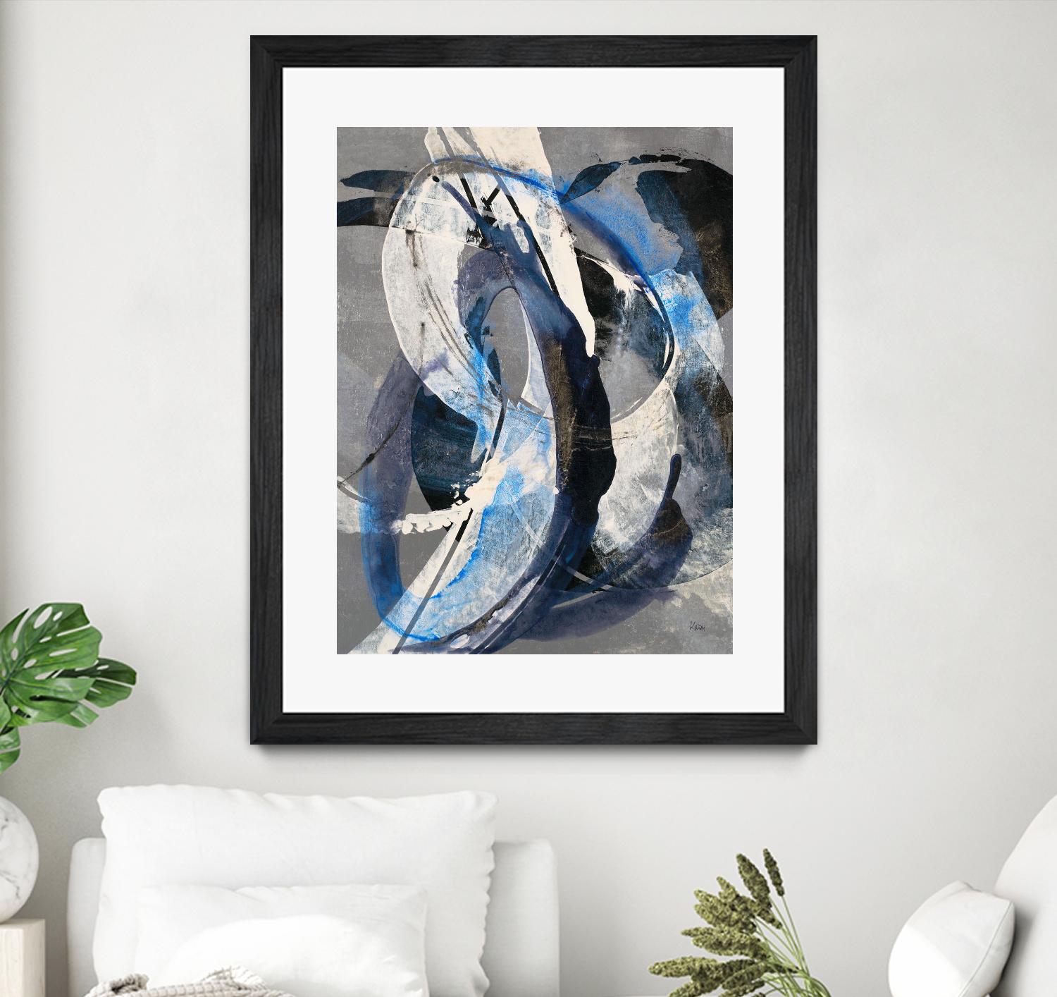 Affinity I by K. Nari on GIANT ART - blues abstract white
